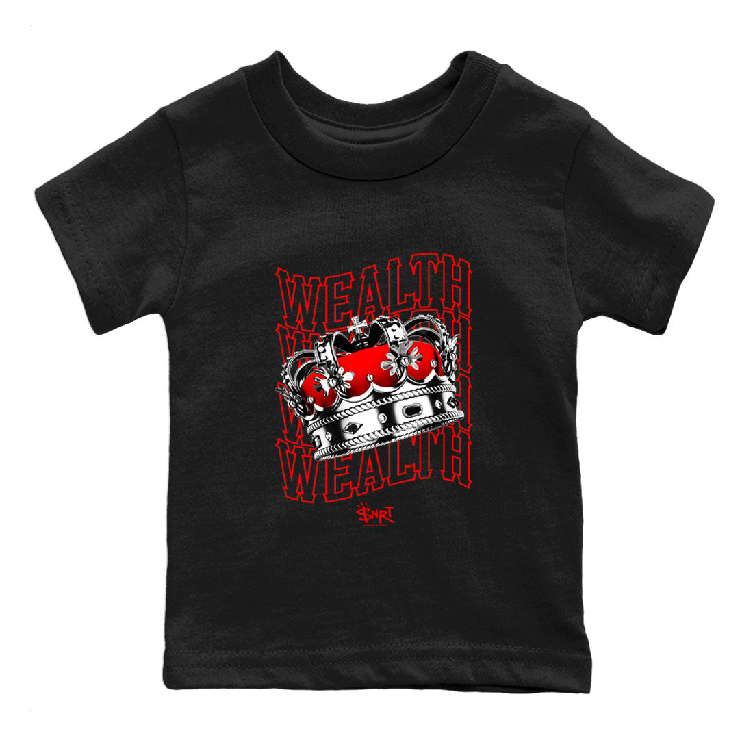 Air Jordan 1 Retro High OG Satin Bred shirt to match jordans Wealth sneaker release tees Air Jordan 1 Satin Bred Drip Gear Zone Baby Toddler Black 2 T-Shirt