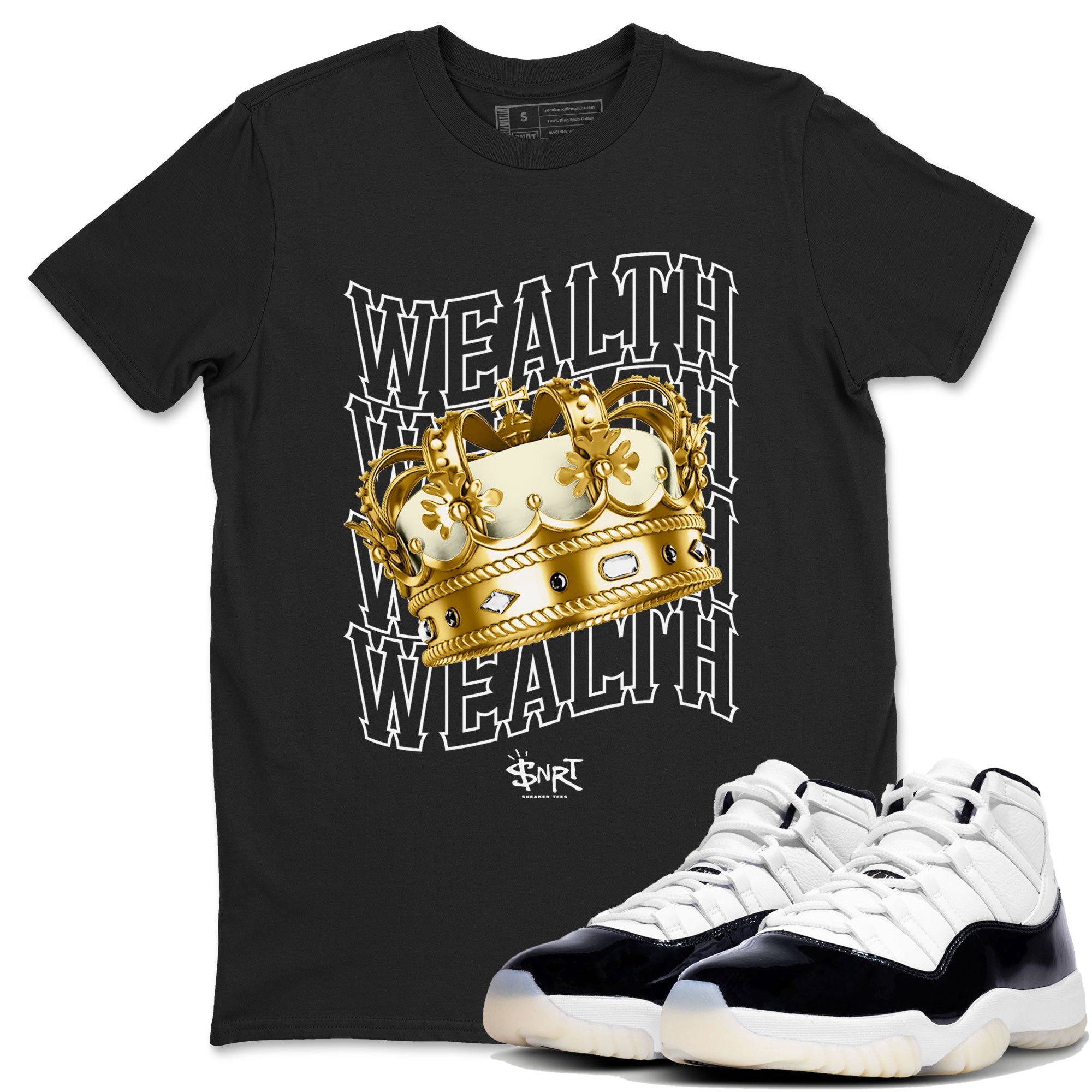 Air Jordan 11 Gratitude shirt to match jordans Wealth sneaker tees Jordan 11 Retro Gratitude Drip Gear Zone Unisex Streetwear Clothing Black 1 T-Shirt