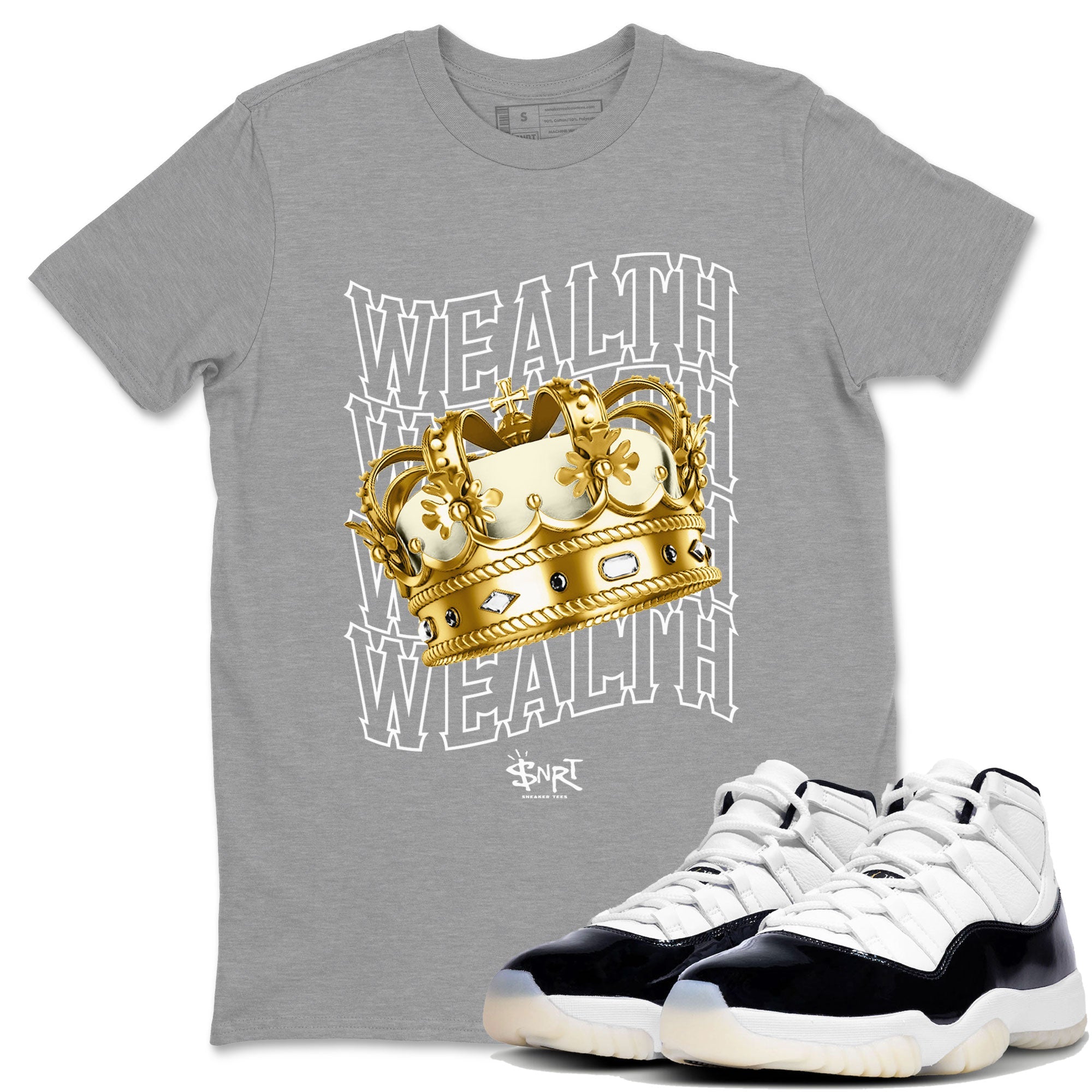 Air Jordan 11 Gratitude shirt to match jordans Wealth sneaker tees Jordan 11 Retro Gratitude Drip Gear Zone Unisex Streetwear Clothing Heather Grey 1 T-Shirt