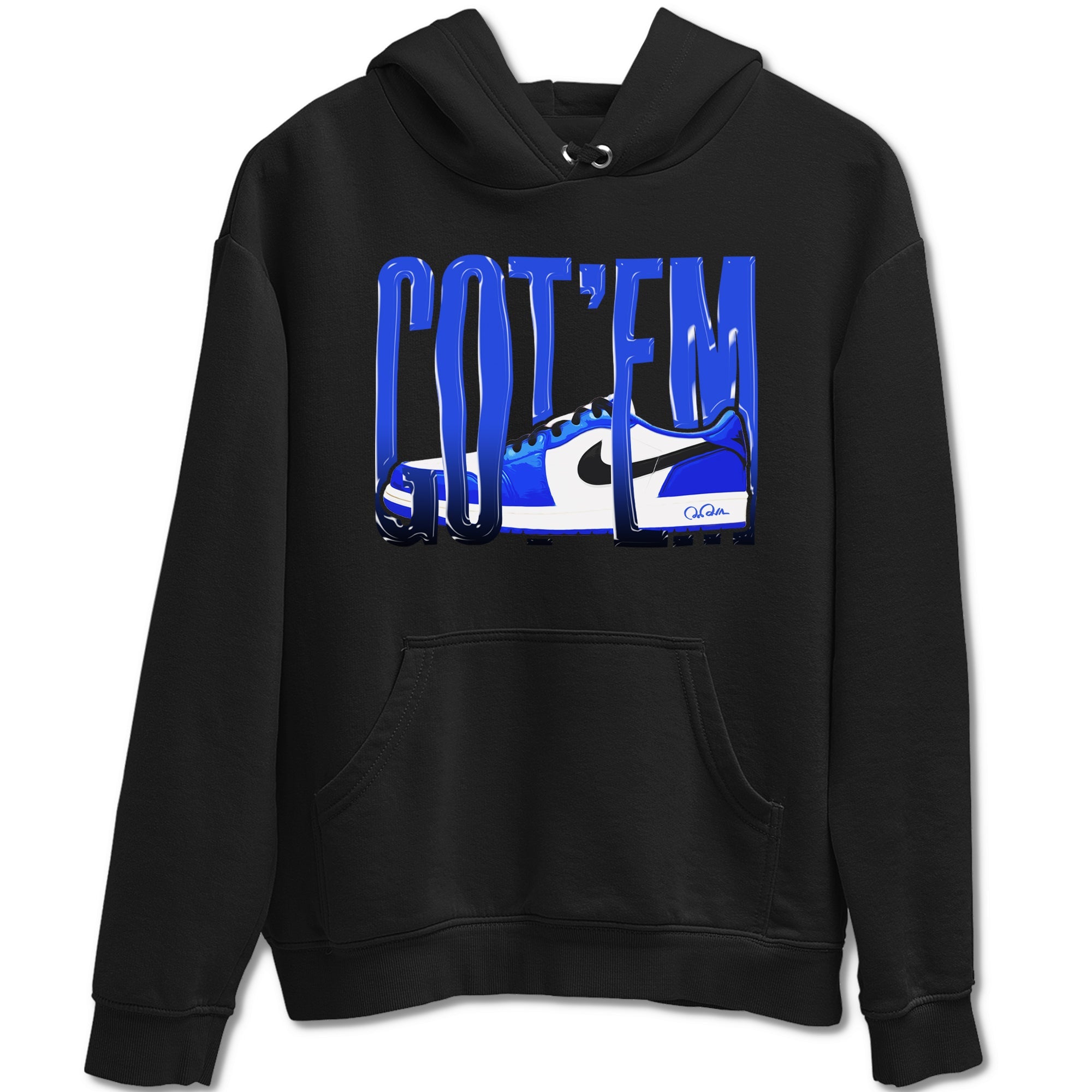 AJ1 Game Royal shirt to match jordans Wiggling Gotem sneaker tees Air Jordan 1 Game Royal Drip Gear Zone unisex cotton Black 2 crew neck shirt