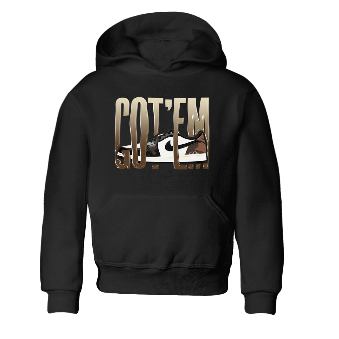 1s Low OG Mocha shirts to match jordans Wiggling Gotem sneaker match tees Air Jordan 1 Mocha match shoes to clothes Drip Gear Zone Youth Baby Black 2 tee