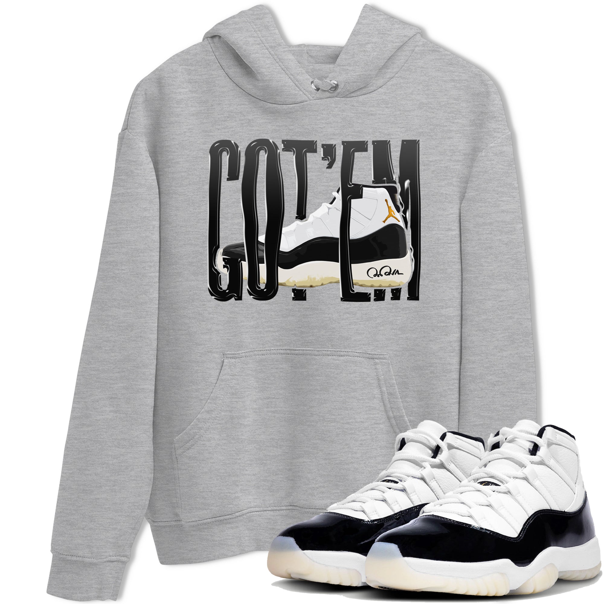 Air Jordan 11 Gratitude shirt to match jordans Wiggling Gotem sneaker tees AJ11 Gratitude Drip Gear Zone Unisex Heather Grey 1 T-Shirt