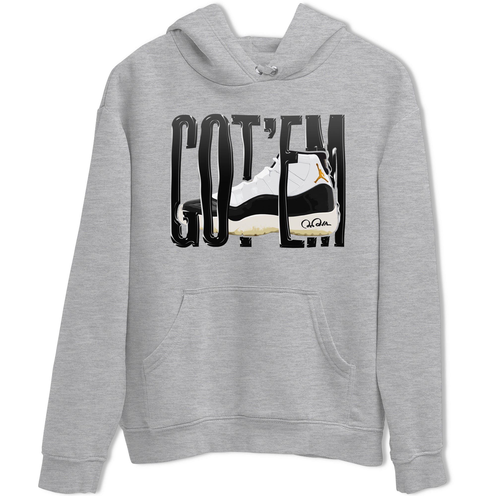 Air Jordan 11 Gratitude shirt to match jordans Wiggling Gotem sneaker tees AJ11 Gratitude Drip Gear Zone Unisex Heather Grey 2 T-Shirt