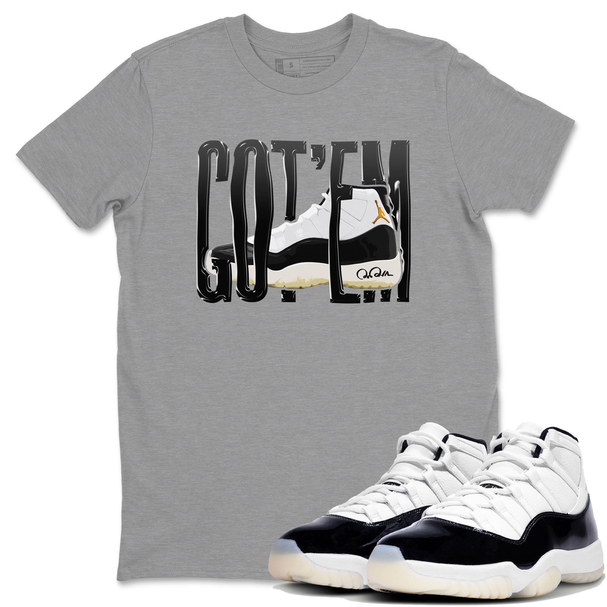Air Jordan 11 Gratitude shirt to match jordans Wiggling Gotem sneaker tees AJ11 Gratitude Drip Gear Zone Unisex Heather Grey 1 T-Shirt