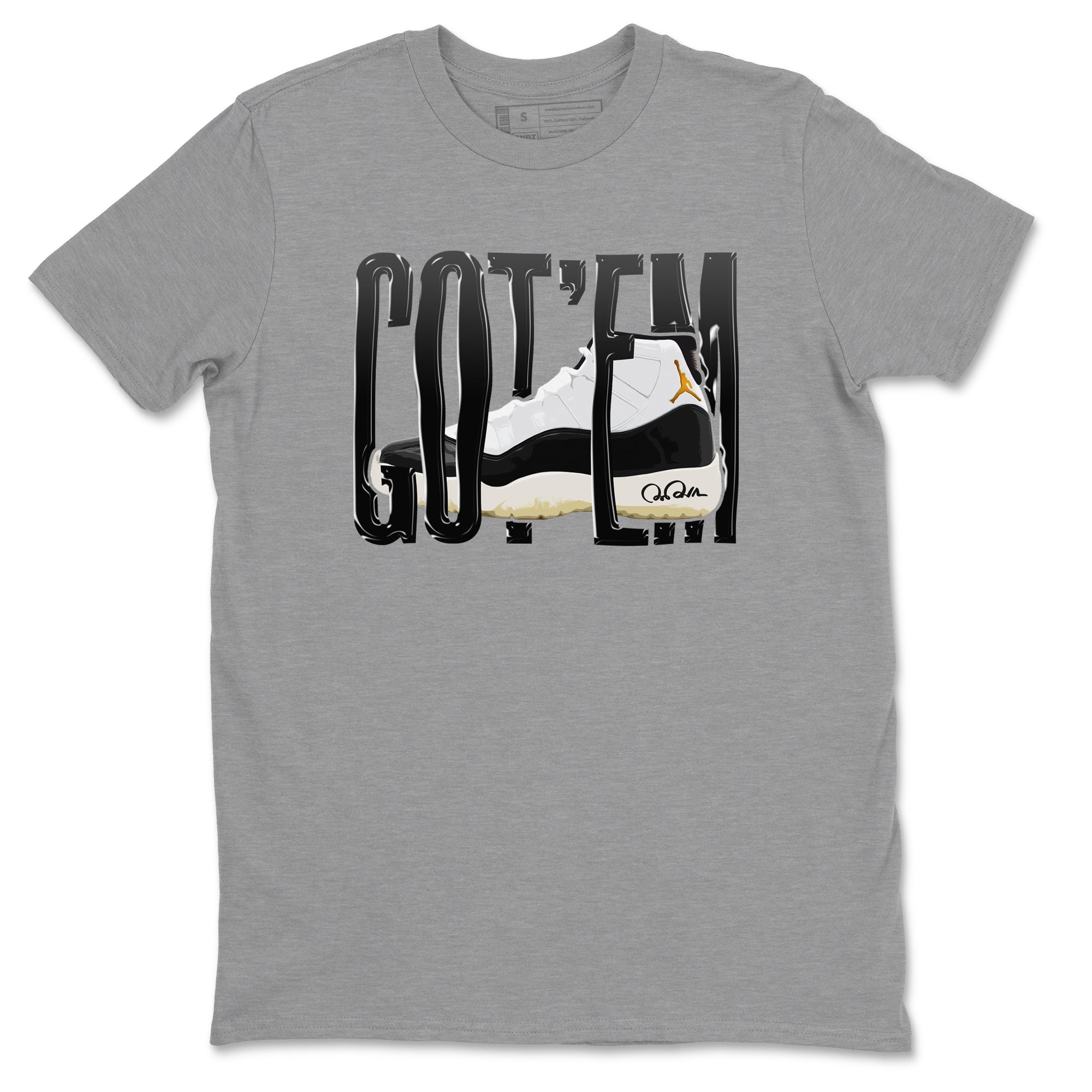 Air Jordan 11 Gratitude shirt to match jordans Wiggling Gotem sneaker tees AJ11 Gratitude Drip Gear Zone Unisex Heather Grey 2 T-Shirt