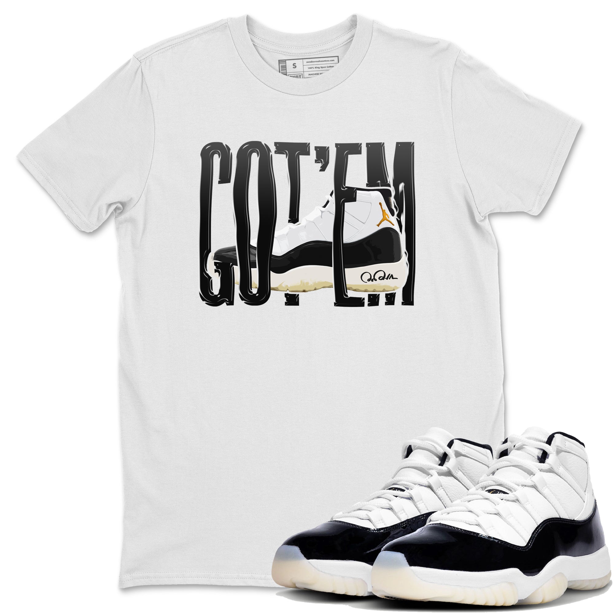 Air Jordan 11 Gratitude shirt to match jordans Wiggling Gotem sneaker tees AJ11 Gratitude Drip Gear Zone Unisex White 1 T-Shirt