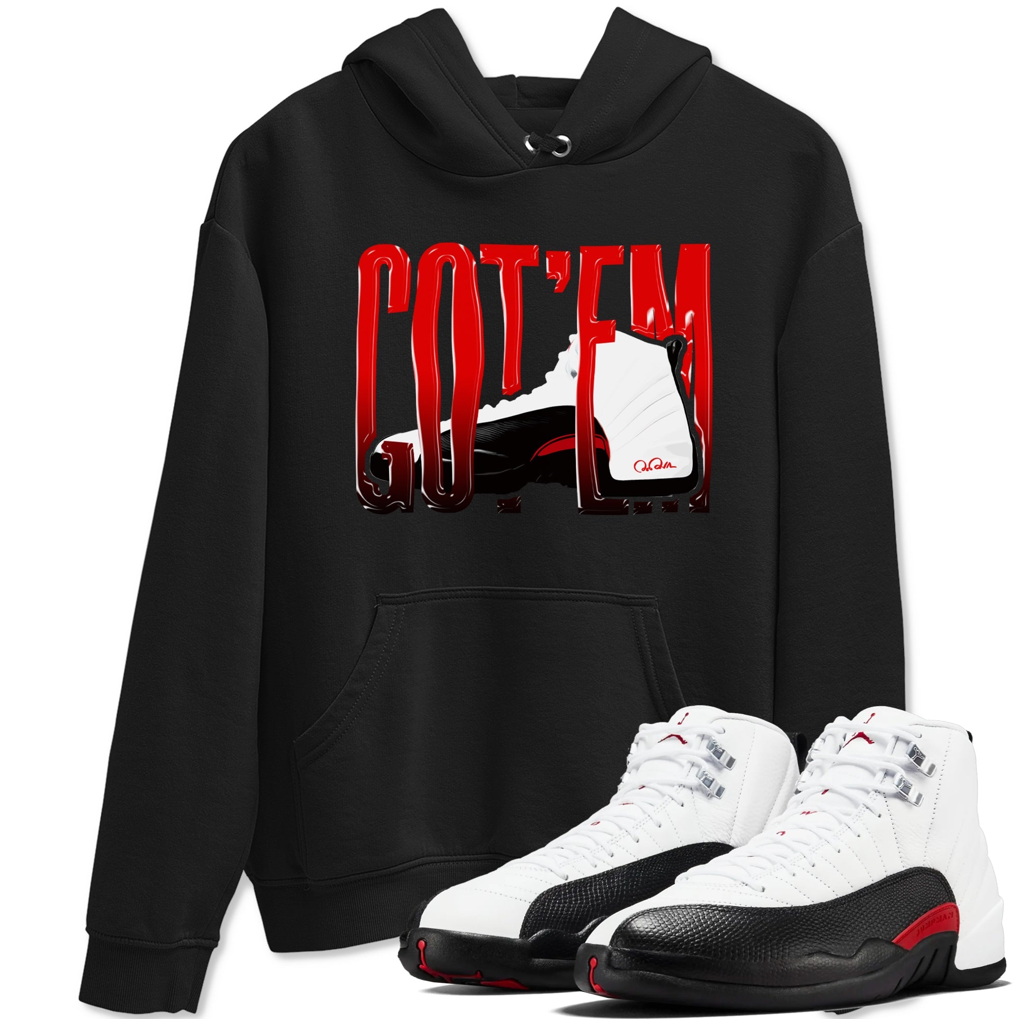 12s Taxi Flip shirts to match jordans Wiggling Gotem sneaker match tees Air Jordan 12 Taxi Flip Drip Gear Zone streetwear brand Black 1 unisex cotton tee