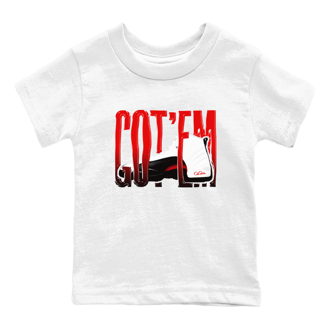 12s Taxi Flip shirts to match jordans Wiggling Gotem sneaker match tees Air Jordan 12 Taxi Flip Drip Gear Zone streetwear brand Baby and Youth White 2 cotton tee