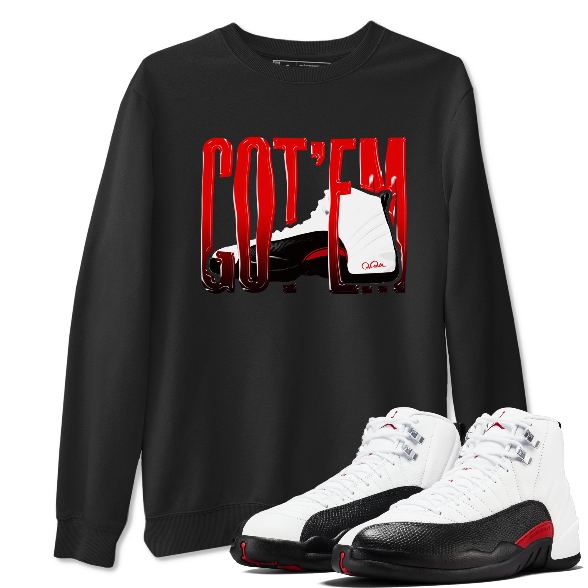 12s Taxi Flip shirts to match jordans Wiggling Gotem sneaker match tees Air Jordan 12 Taxi Flip Drip Gear Zone streetwear brand Black 1 unisex cotton tee