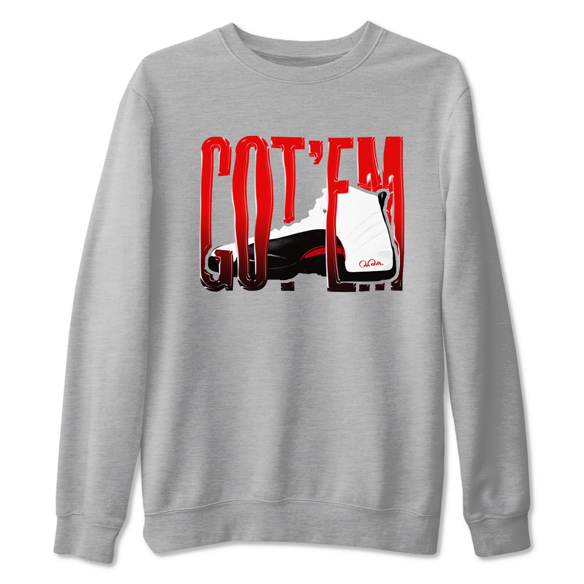 12s Taxi Flip shirts to match jordans Wiggling Gotem sneaker match tees Air Jordan 12 Taxi Flip Drip Gear Zone streetwear brand Heather Grey 2 unisex cotton tee