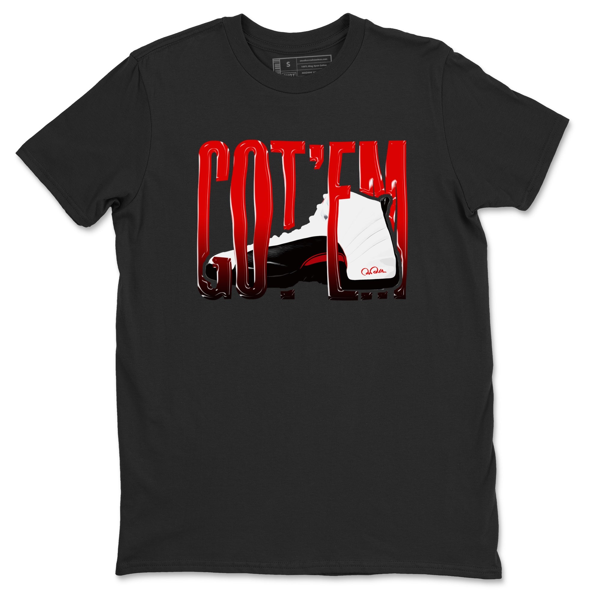 12s Taxi Flip shirts to match jordans Wiggling Gotem sneaker match tees Air Jordan 12 Taxi Flip Drip Gear Zone streetwear brand Black 2 unisex cotton tee