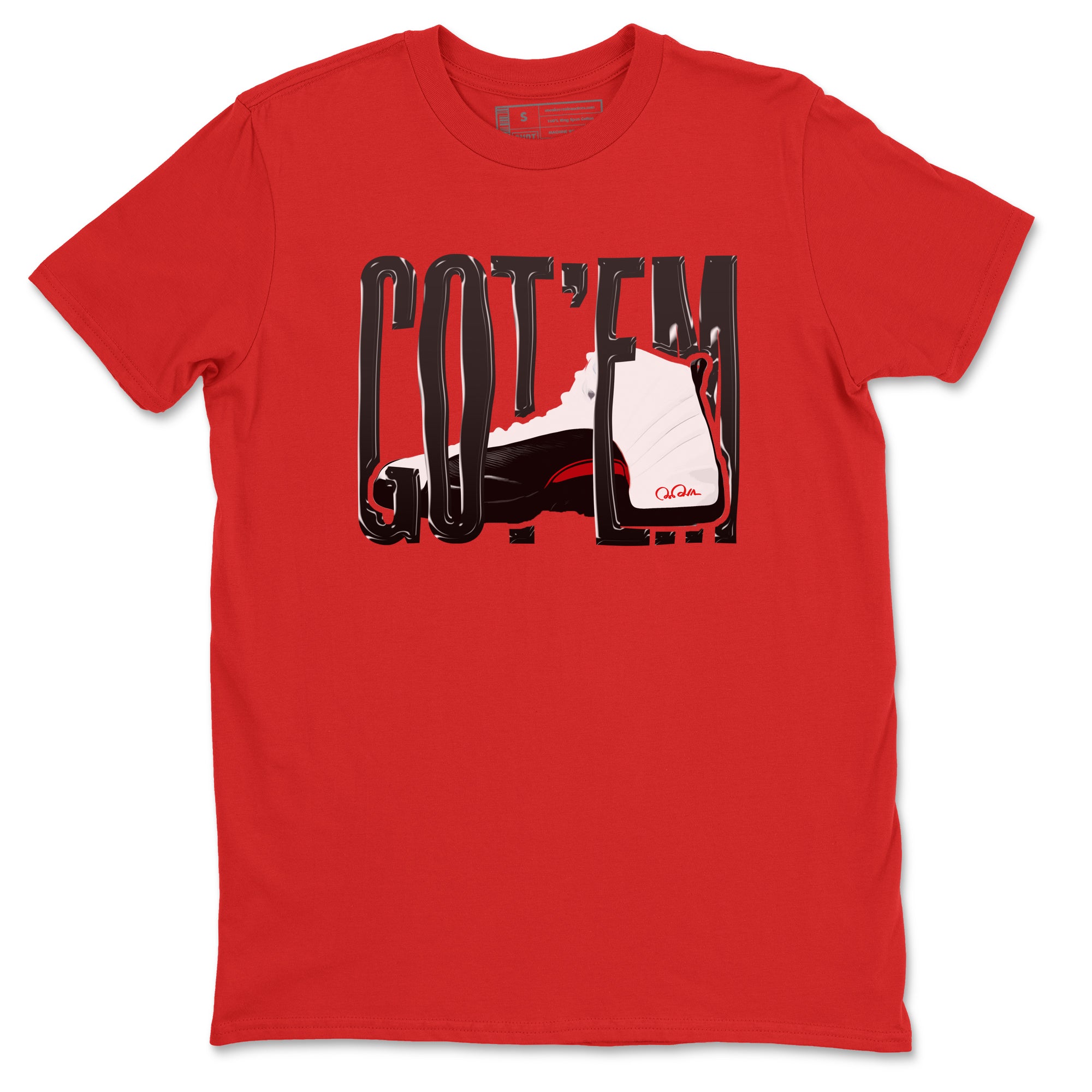 12s Taxi Flip shirts to match jordans Wiggling Gotem sneaker match tees Air Jordan 12 Taxi Flip Drip Gear Zone streetwear brand Red 2 unisex cotton tee