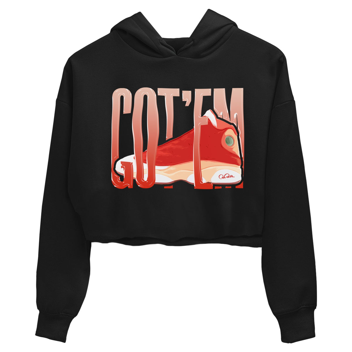 13s Dune Red shirts to match jordans Wiggling Gotem sneaker match tees Air Jordan 13 Dune Red Drip Gear Zone streetwear brand Black 2 crop tee