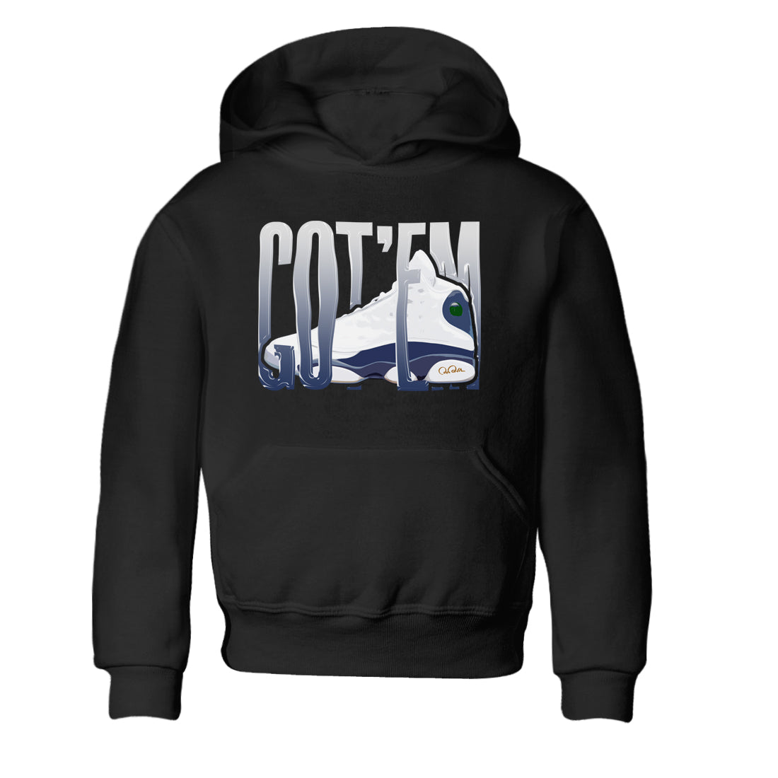 13s Midnight Navy shirts to match jordans Wiggling Gotem sneaker match tees Air Jordan 13 Midnight Navy match shoes to clothes Drip Gear Zone Youth Baby Black 2 tee