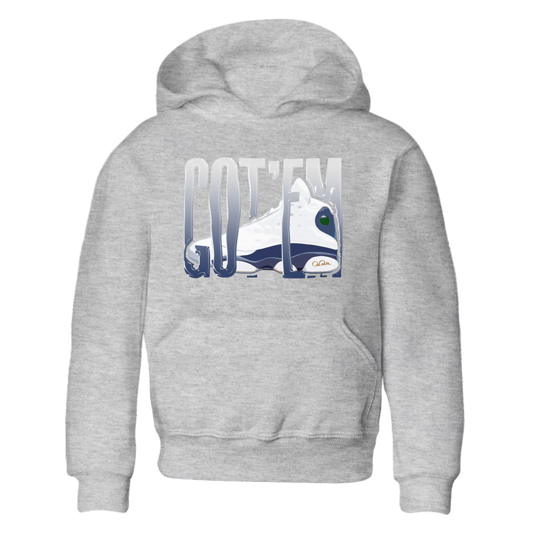 13s Midnight Navy shirts to match jordans Wiggling Gotem sneaker match tees Air Jordan 13 Midnight Navy match shoes to clothes Drip Gear Zone Youth Baby Heather Grey 2 tee