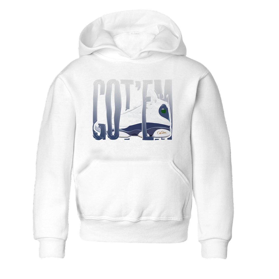 13s Midnight Navy shirts to match jordans Wiggling Gotem sneaker match tees Air Jordan 13 Midnight Navy match shoes to clothes Drip Gear Zone Youth Baby White 2 tee