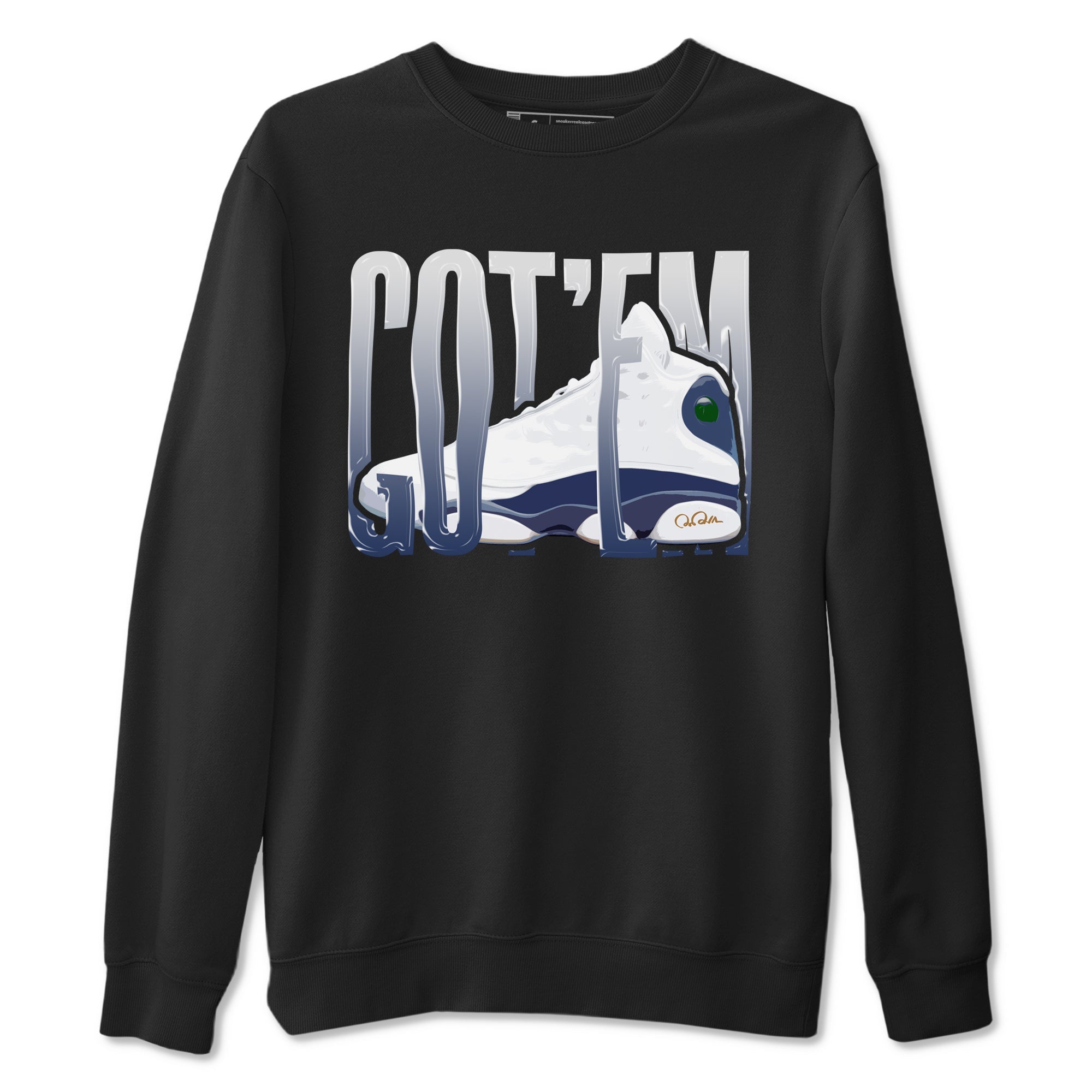 13s Midnight Navy shirts to match jordans Wiggling Gotem sneaker match tees Air Jordan 13 Midnight Navy match shoes to clothes Drip Gear Zone unisex cotton Black 2 shirts