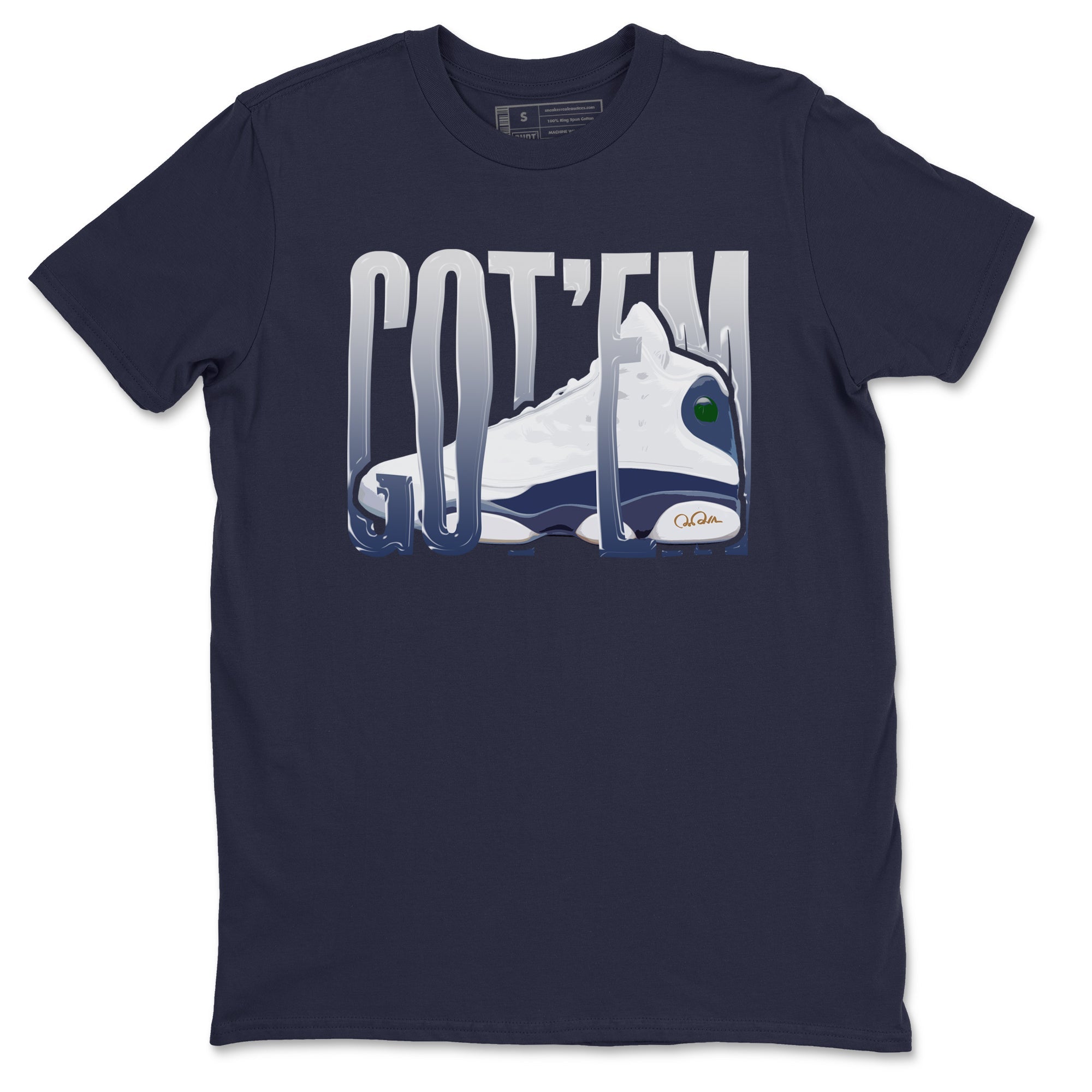 13s Midnight Navy shirts to match jordans Wiggling Gotem sneaker match tees Air Jordan 13 Midnight Navy match shoes to clothes Drip Gear Zone unisex cotton Navy 2 shirts