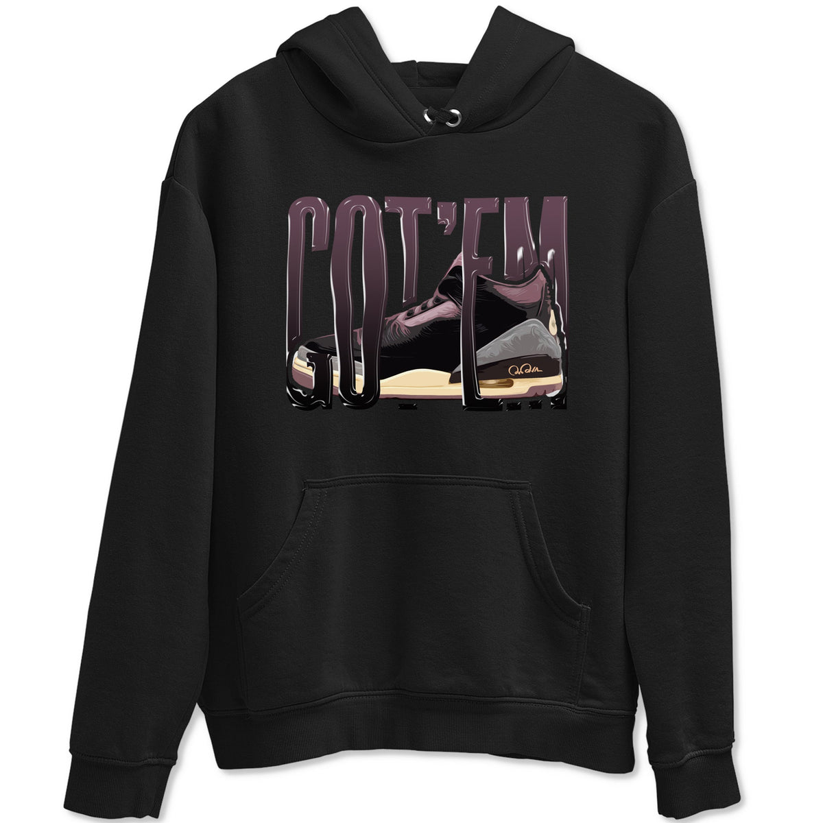 3s A Ma Maniere x Black shirts to match jordans Wiggling Gotem sneaker match tees A Ma Maniere x Air Jordan 3 “While You Were Sleeping”Sneaker Release Tees unisex cotton Black 2 crew neck shirts