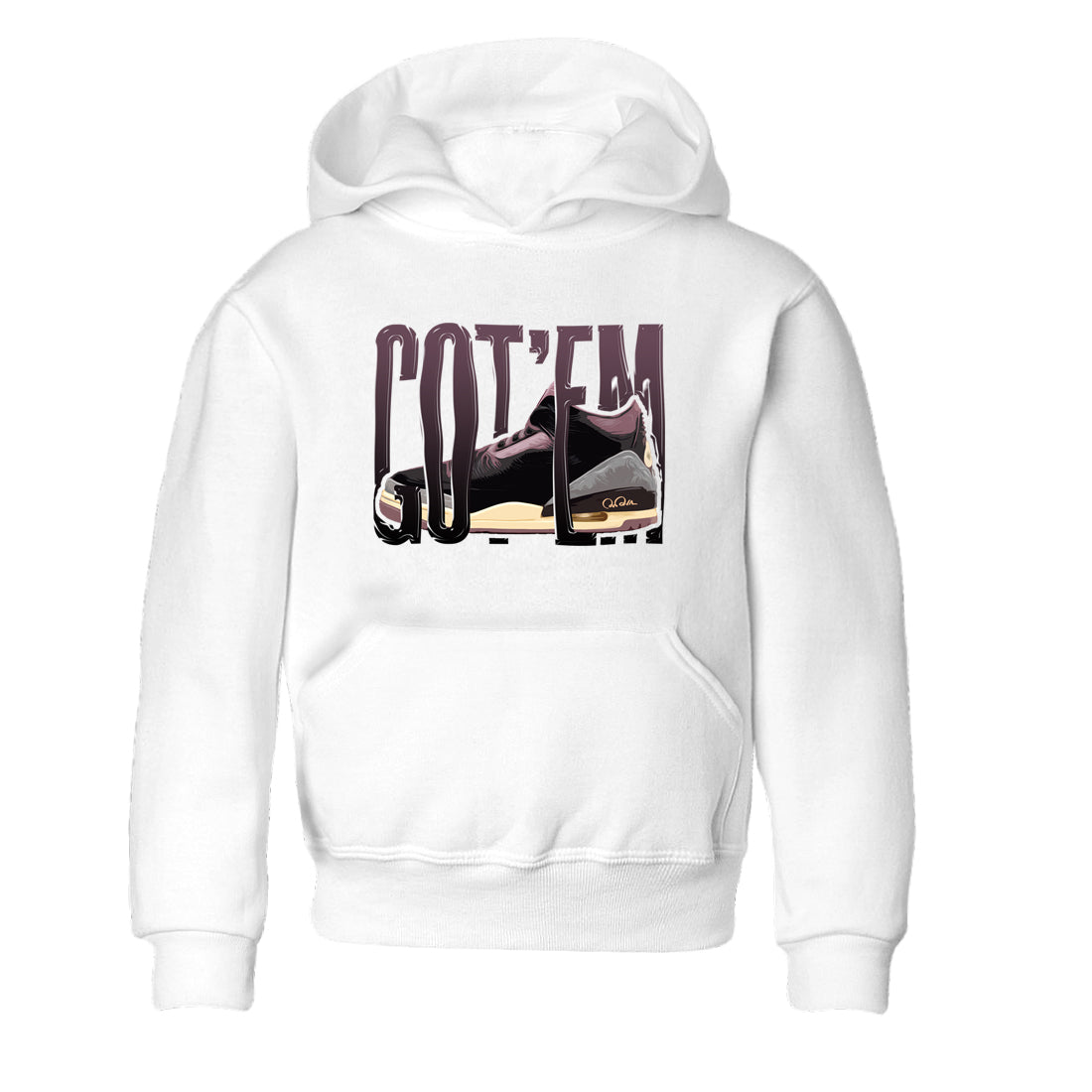 3s A Ma Maniere x Black shirts to match jordans Wiggling Gotem sneaker match tees A Ma Maniere x Air Jordan 3 “While You Were Sleeping”Sneaker Release Tees Youth Baby White 2 crew neck shirts