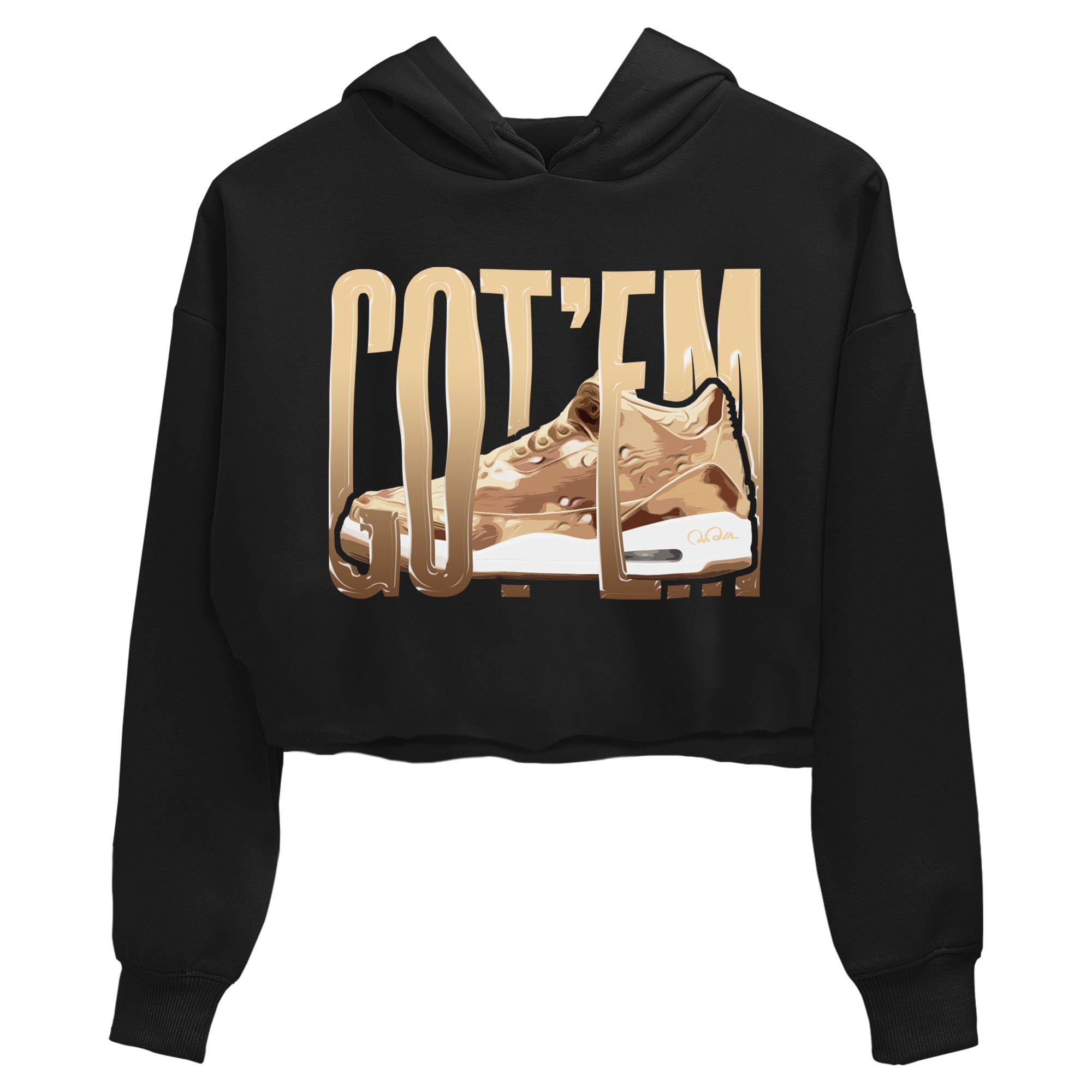 AJ3 Desert Camo shirts to match jordans Wiggling Gotem sneaker match tees Air Jordan 3 Desert Camo Drip Gear Zone streetwear brand Black 2 crop tee