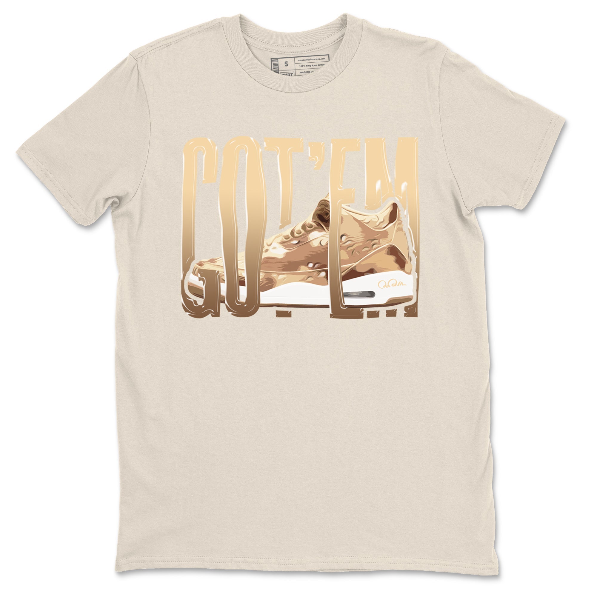 AJ3 Desert Camo shirts to match jordans Wiggling Gotem sneaker match tees Air Jordan 3 Desert Camo Drip Gear Zone streetwear brand Natural 2 unisex cotton tee