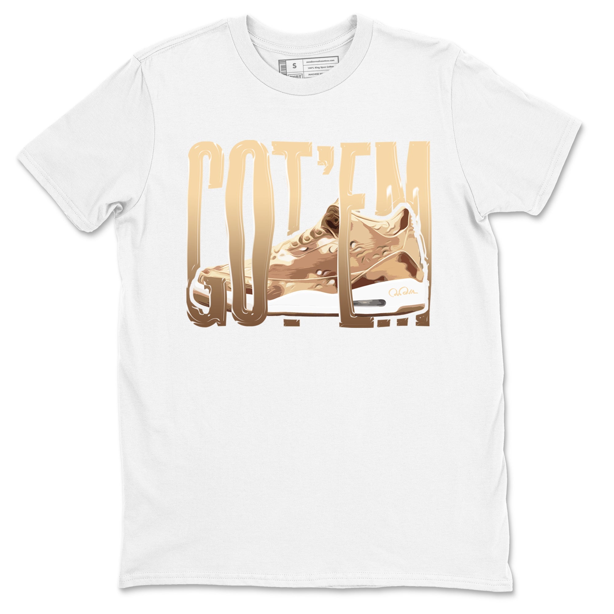 AJ3 Desert Camo shirts to match jordans Wiggling Gotem sneaker match tees Air Jordan 3 Desert Camo Drip Gear Zone streetwear brand White 2 unisex cotton tee