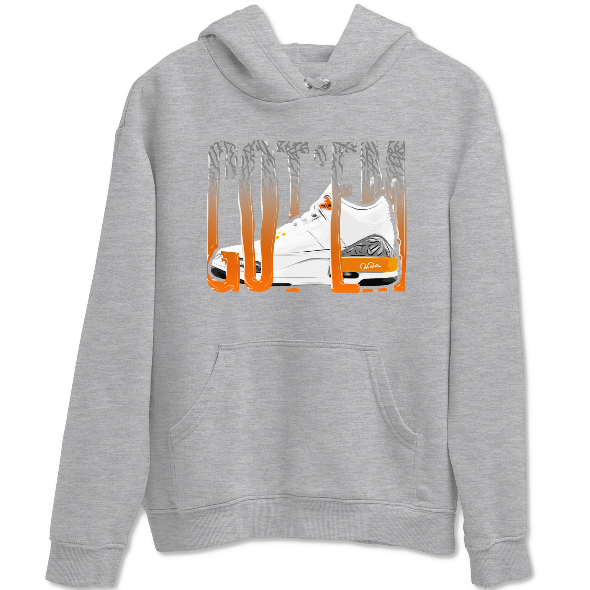 3s Georgia Peach shirt to match jordans Wiggling Gotem sneaker tees Air Jordan 3 Georgia Peach Drip Gear Zone unisex cotton Heather Grey 2 crew neck shirt