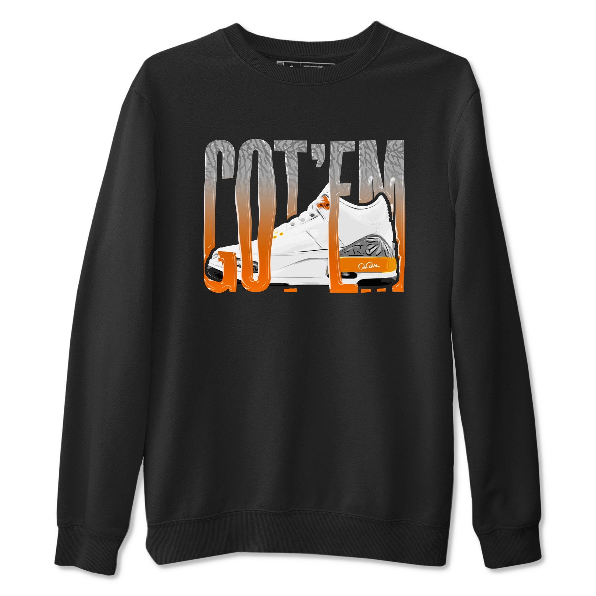 3s Georgia Peach shirt to match jordans Wiggling Gotem sneaker tees Air Jordan 3 Georgia Peach Drip Gear Zone unisex cotton Black 2 crew neck shirt