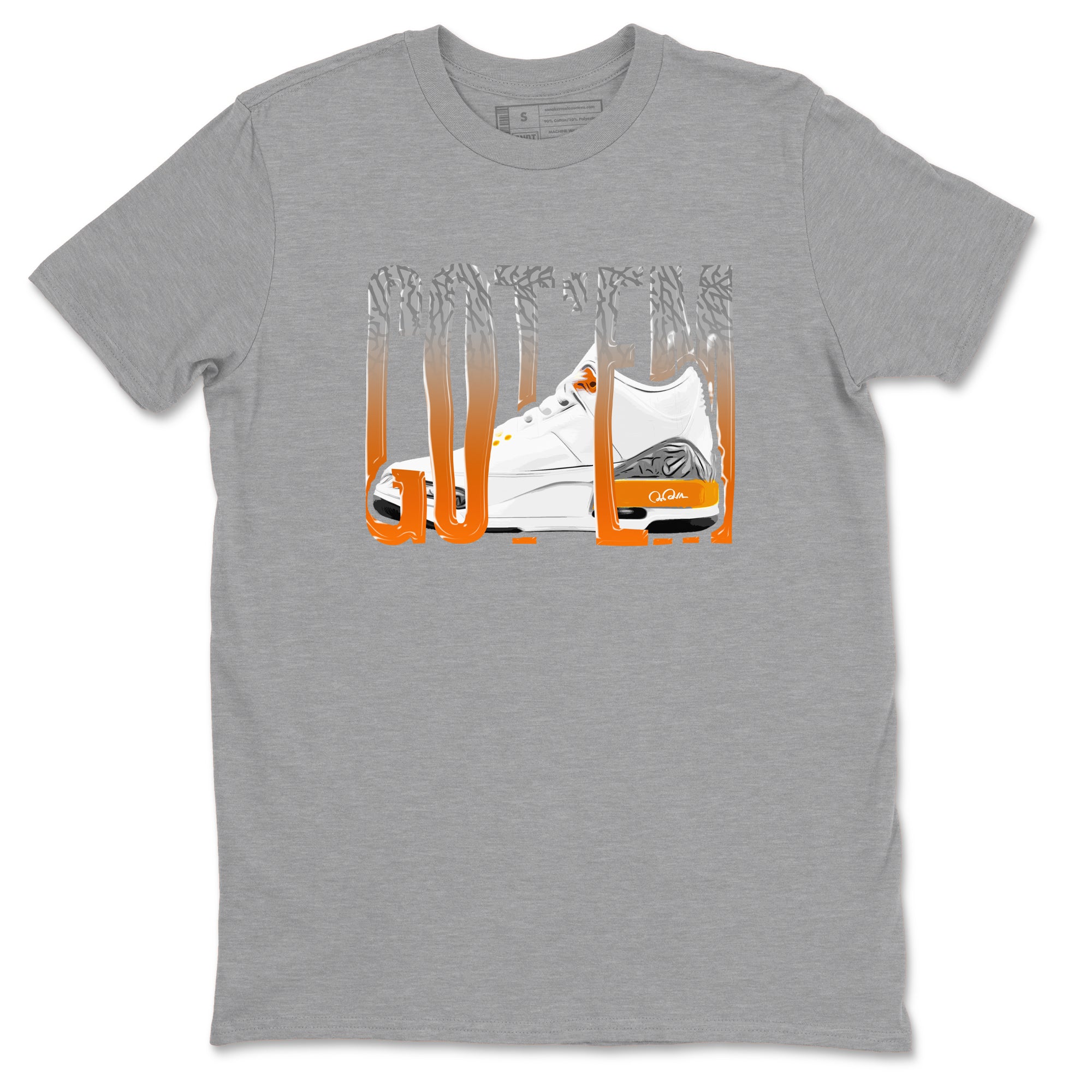 3s Georgia Peach shirt to match jordans Wiggling Gotem sneaker tees Air Jordan 3 Georgia Peach Drip Gear Zone unisex cotton Heather Grey 2 crew neck shirt