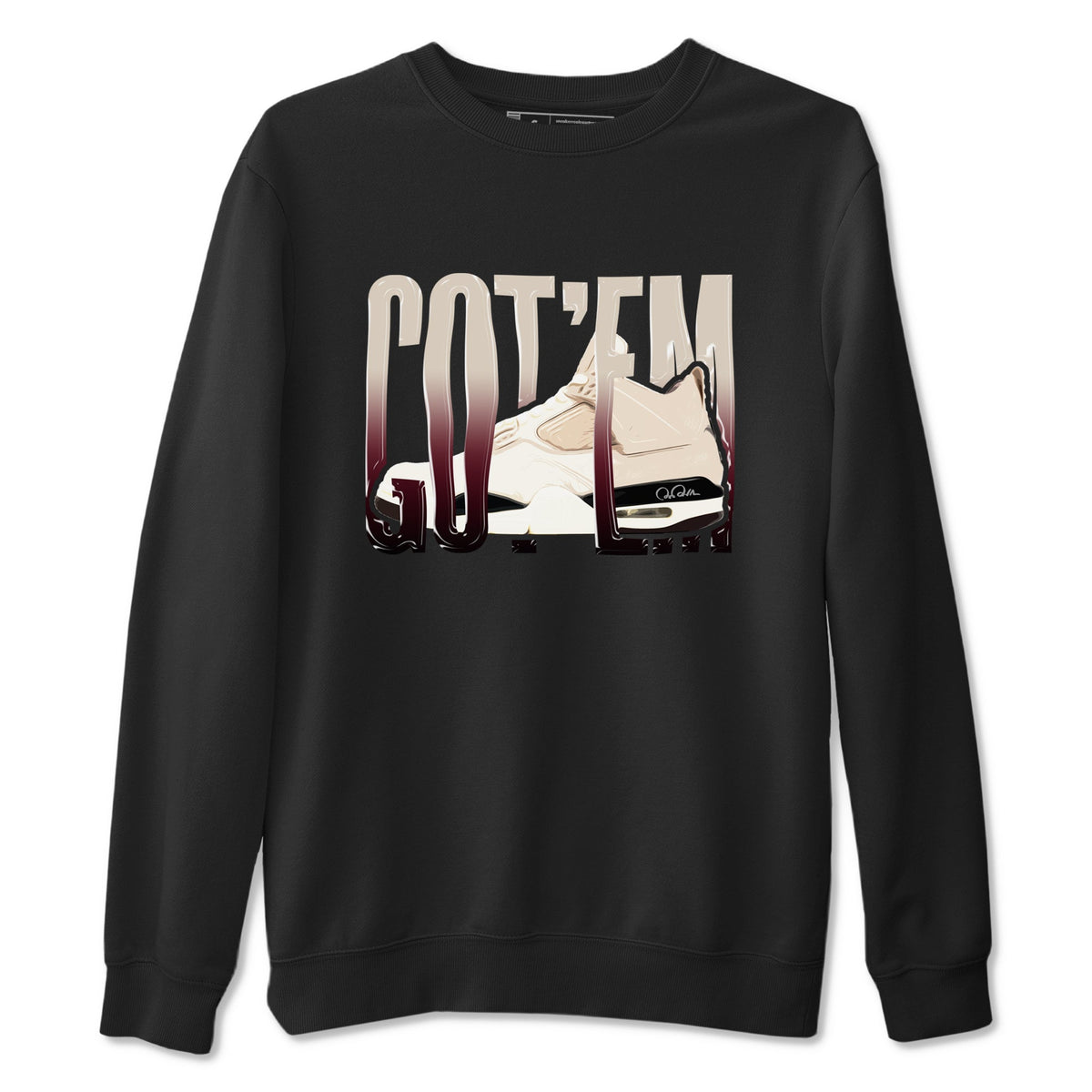 4s A Ma Maniere x Fossil Stone shirts to match jordans Wiggling Gotem sneaker match tees Air Jordan 4 A Ma Maniere x Fossil Stone match shoes to clothes Drip Gear Zone unisex cotton Black 2 shirts