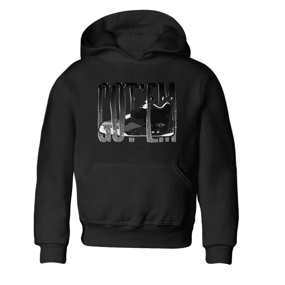 4s Fear shirts to match jordans Wiggling Gotem sneaker match tees Air Jordan 4 Fear match shoes to clothes Drip Gear Zone Youth Baby Black 2 tee