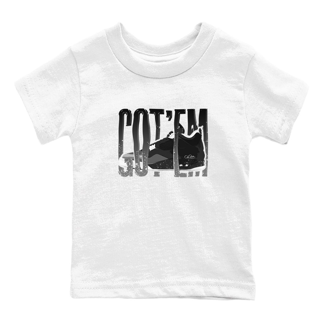 4s Fear shirts to match jordans Wiggling Gotem sneaker match tees Air Jordan 4 Fear match shoes to clothes Drip Gear Zone Youth Baby White 2 tee