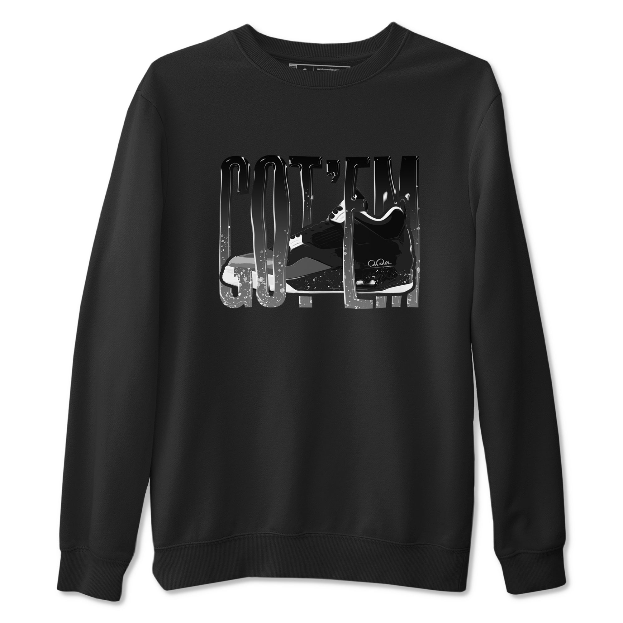 4s Fear shirts to match jordans Wiggling Gotem sneaker match tees Air Jordan 4 Fear match shoes to clothes Drip Gear Zone unisex cotton Black 2 shirts