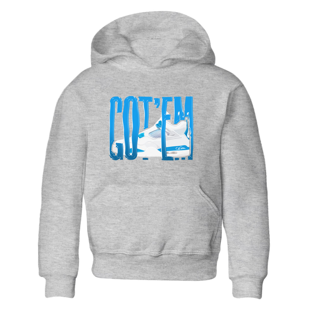 AJ4 Military Blue shirt to match jordans Wiggling Gotem sneaker tees Air Jordan 4 Military Blue Drip Gear Zone baby toddler Heather Grey 2 cotton Shirt