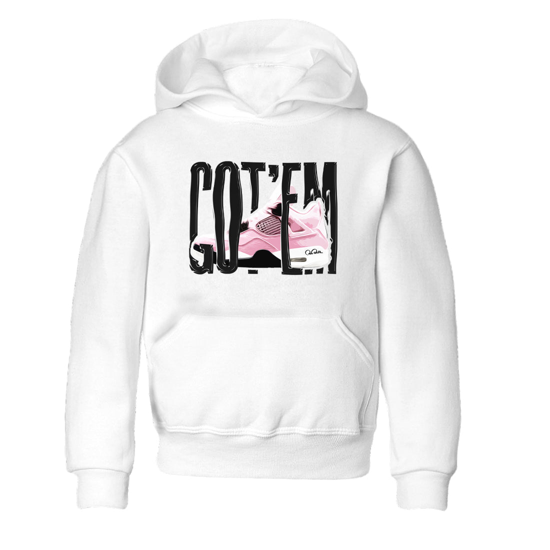 4s Retro Orchid shirts to match jordans Wiggling Gotem sneaker match tees Air Jordan 4 WMNS Orchid match shoes to clothes Drip Gear Zone Youth Baby White 2 tee