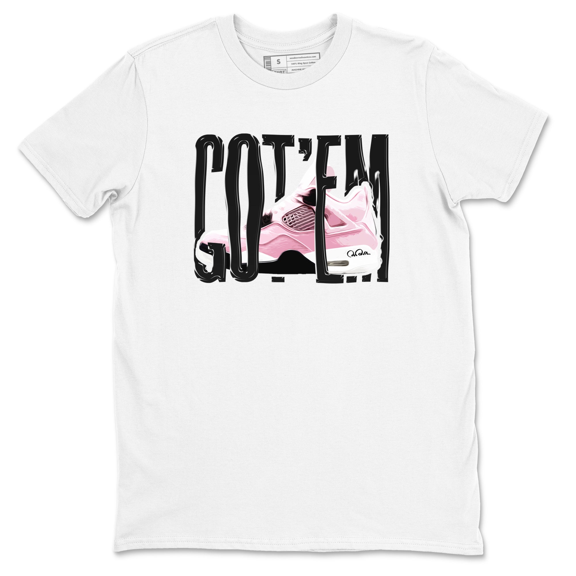 4s Retro Orchid shirts to match jordans Wiggling Gotem sneaker match tees Air Jordan 4 WMNS Orchid match shoes to clothes Drip Gear Zone unisex cotton White 2 shirts