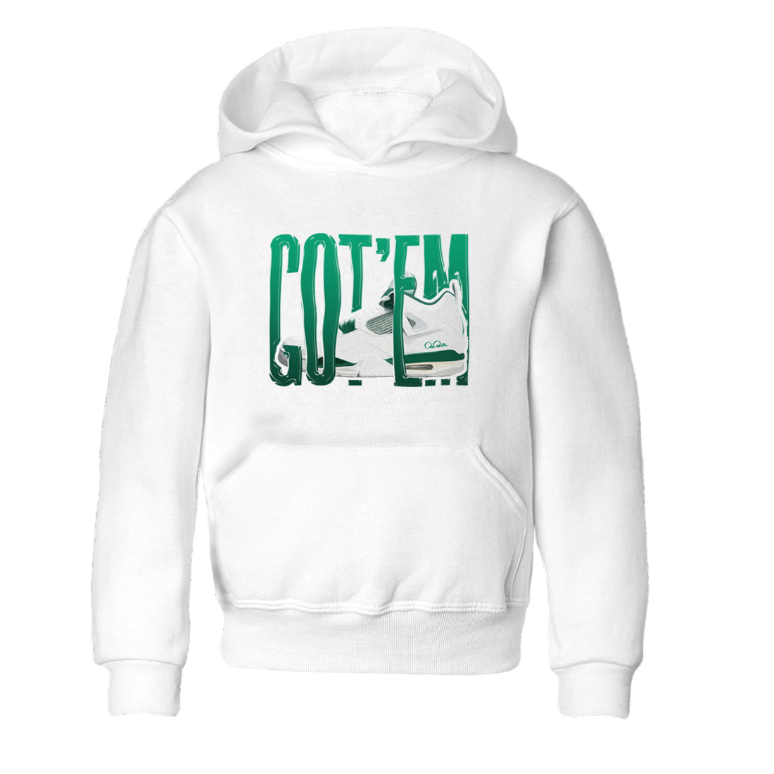 4s Oxidized Green shirts to match jordans Wiggling Gotem sneaker match tees Air Jordan 4 Oxidized Green Drip Gear Zone streetwear brand Baby and Youth White 2 cotton tee