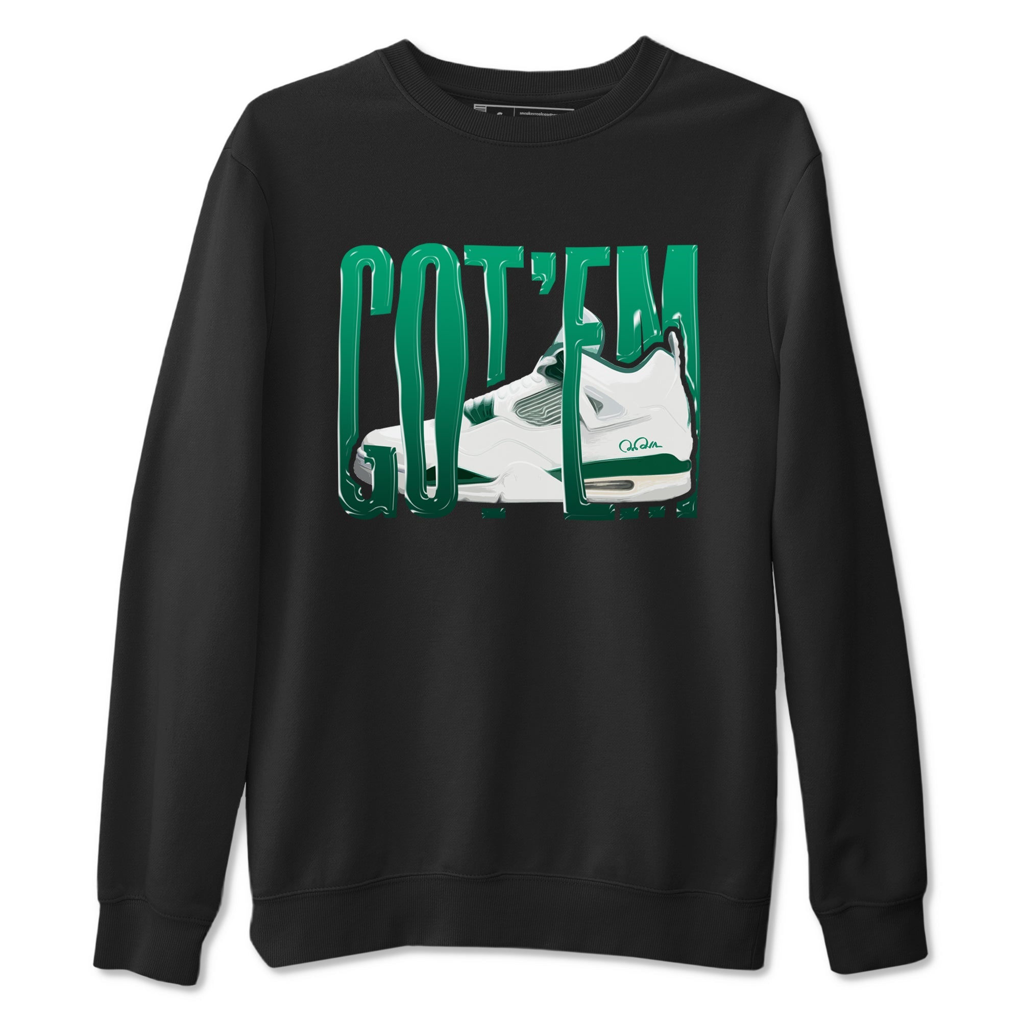 4s Oxidized Green shirts to match jordans Wiggling Gotem sneaker match tees Air Jordan 4 Oxidized Green Drip Gear Zone streetwear brand Black 2 unisex cotton tee