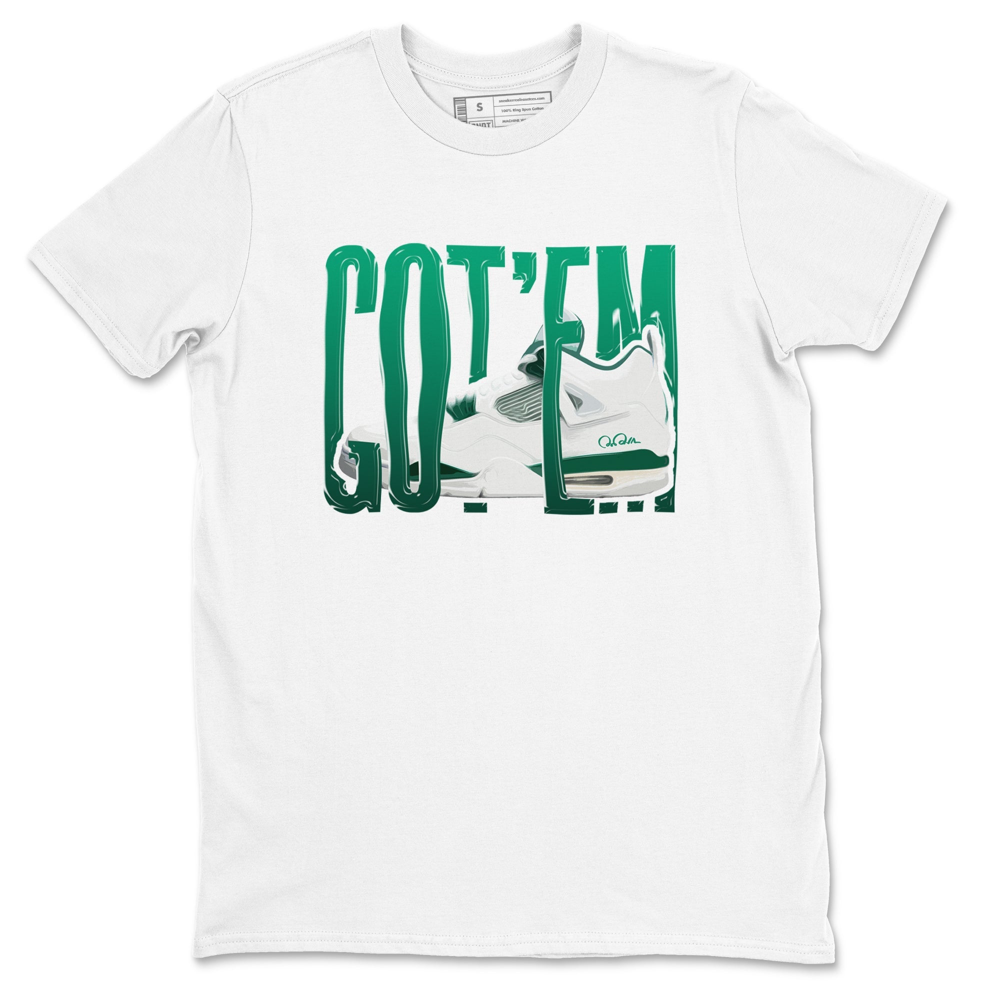 4s Oxidized Green shirts to match jordans Wiggling Gotem sneaker match tees Air Jordan 4 Oxidized Green Drip Gear Zone streetwear brand White 2 unisex cotton tee
