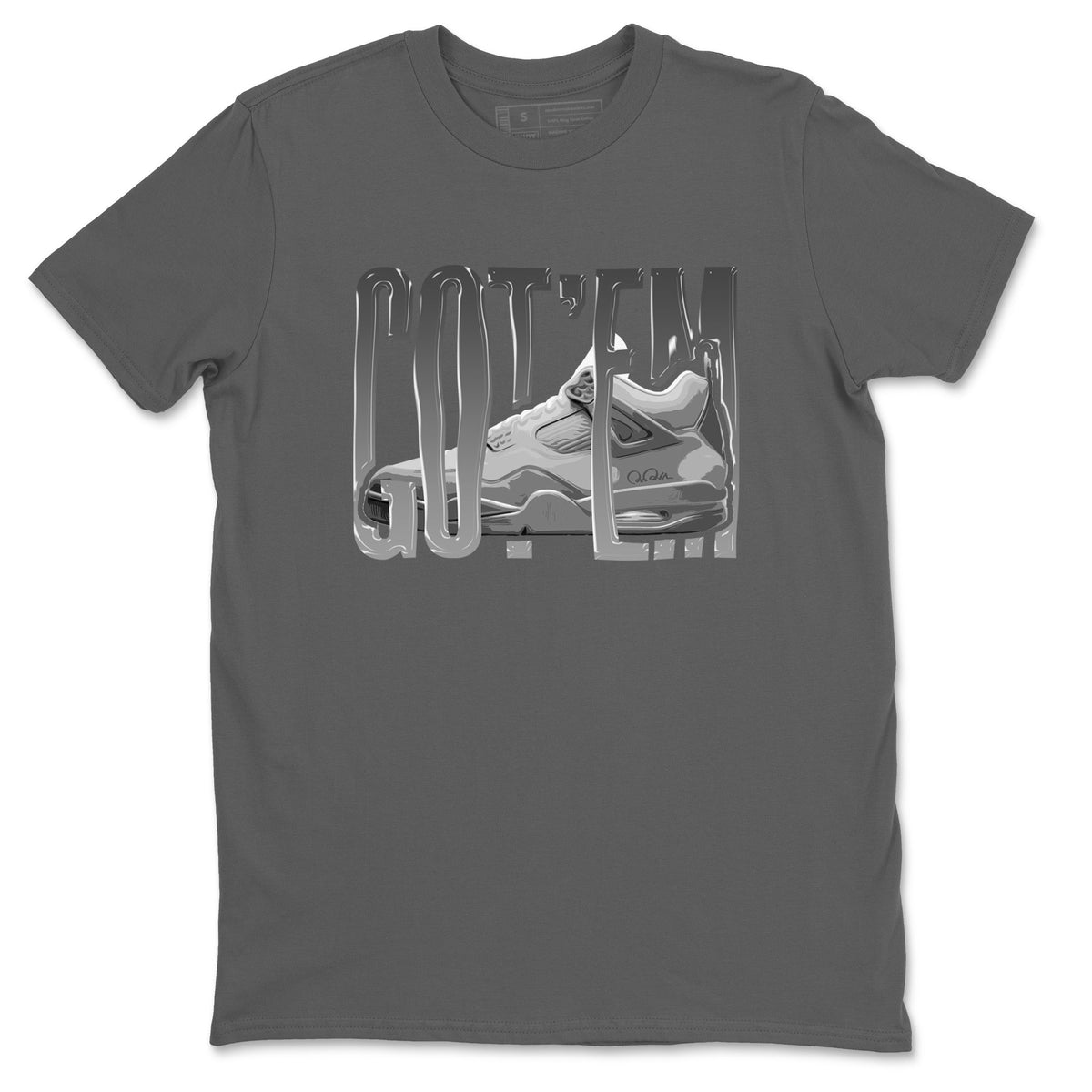 4s Wet Cement shirts to match jordans Wiggling Gotem sneaker match tees Air Jordan 4 SE Wet Cement Drip Gear Zone unisex cotton Cool Grey 2 crew neck shirts