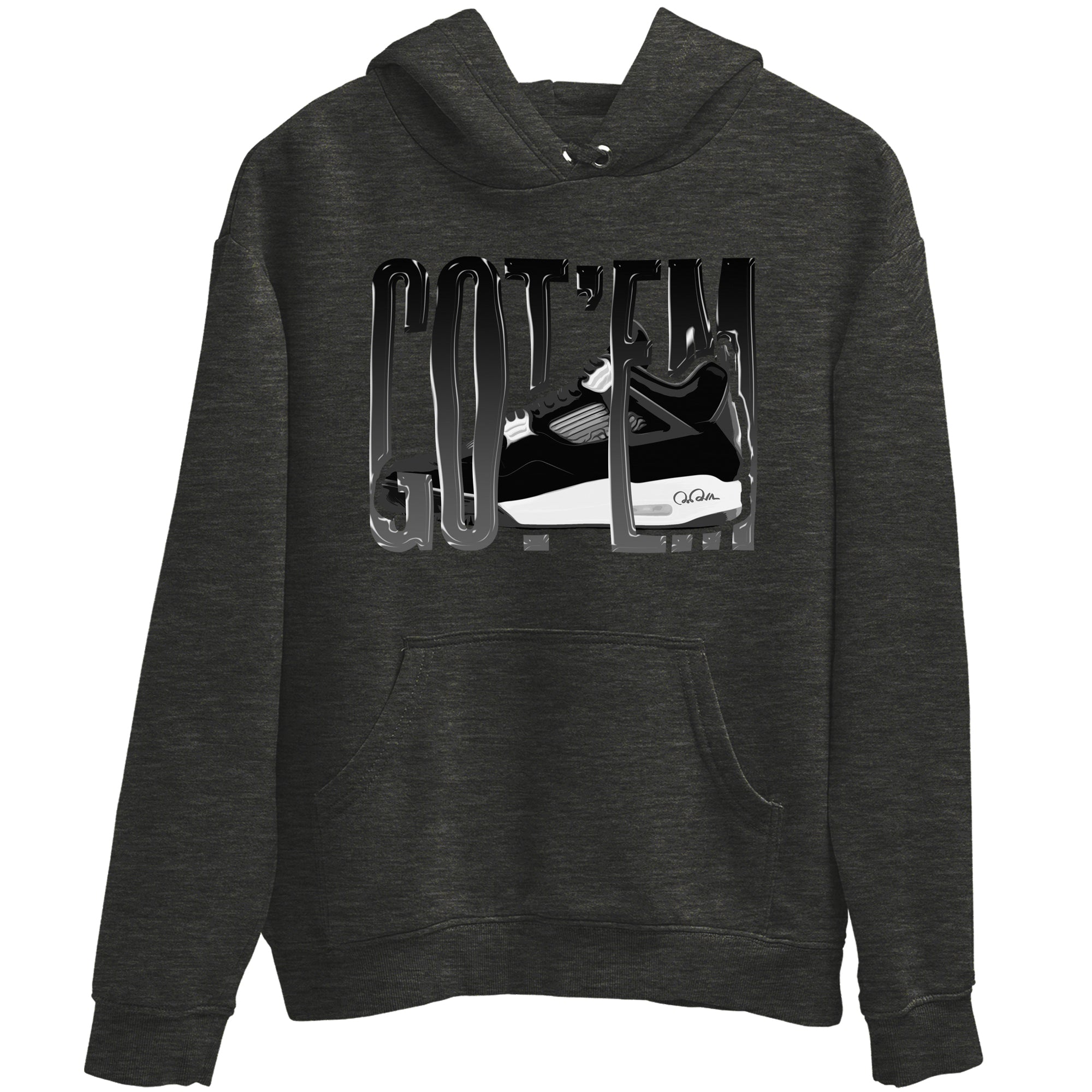 4s White Thunder shirts to match jordans Wiggling Gotem sneaker match tees Air Jordan 4 White Thunder Drip Gear Zone unisex cotton Charcoal Heather 2 crew neck shirts