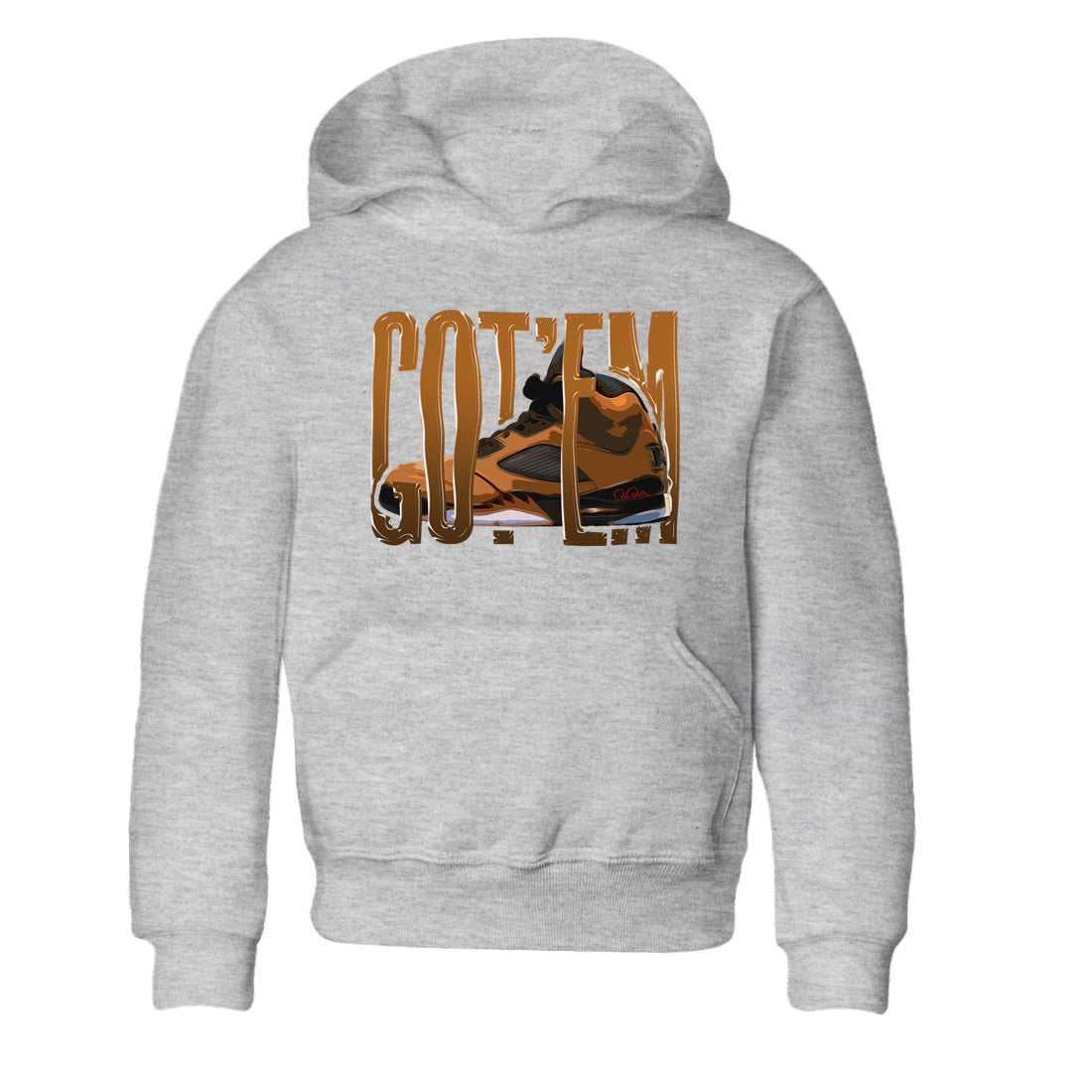 5s Archaeo Brown shirts to match jordans Wiggling Gotem sneaker match tees Air Jordan 5 Archaeo Brown match shoes to clothes Drip Gear Zone Youth Baby Heather Grey 2 tee