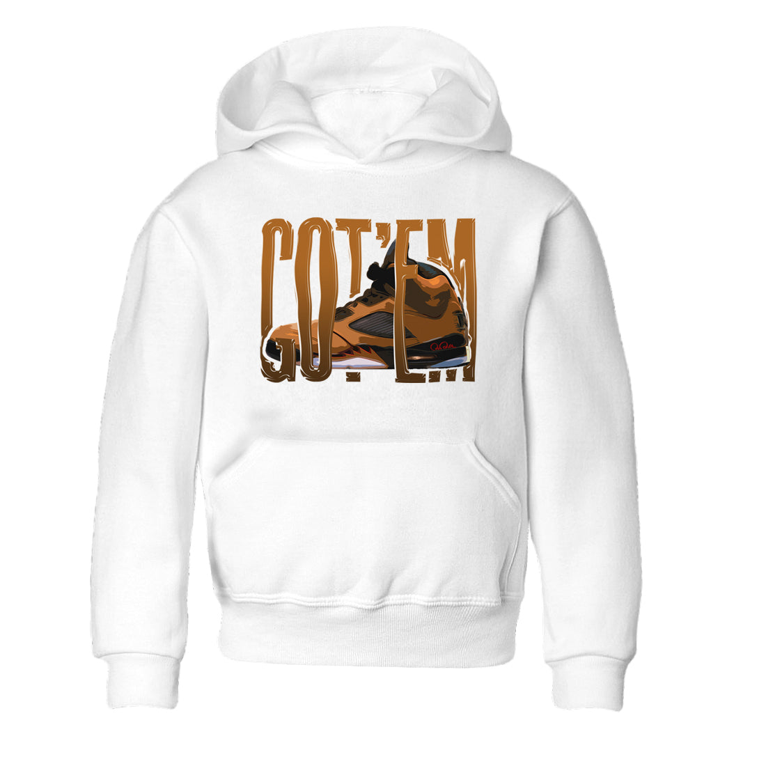5s Archaeo Brown shirts to match jordans Wiggling Gotem sneaker match tees Air Jordan 5 Archaeo Brown match shoes to clothes Drip Gear Zone Youth Baby White 2 tee