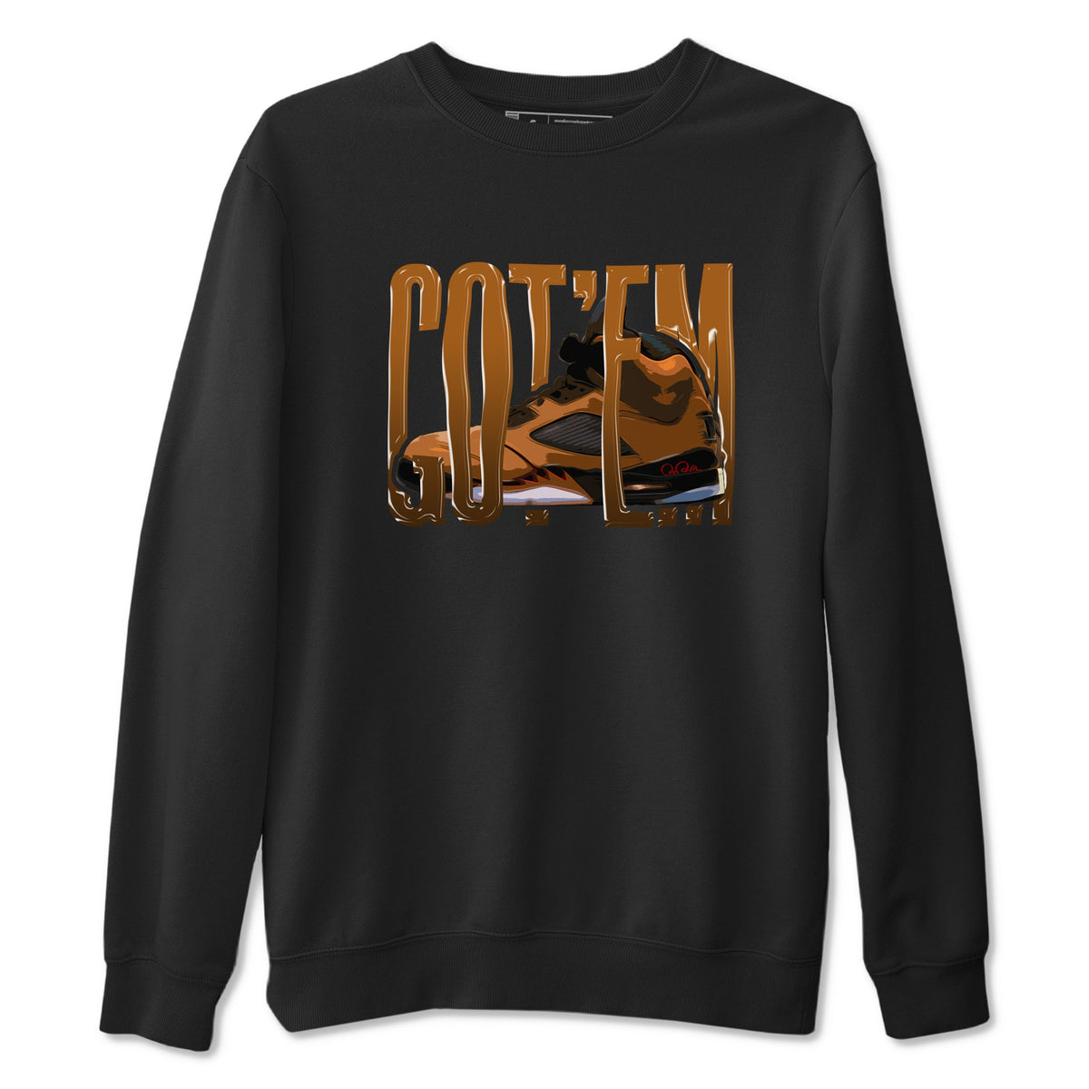 5s Archaeo Brown shirts to match jordans Wiggling Gotem sneaker match tees Air Jordan 5 Archaeo Brown match shoes to clothes Drip Gear Zone unisex cotton Black 2 shirts