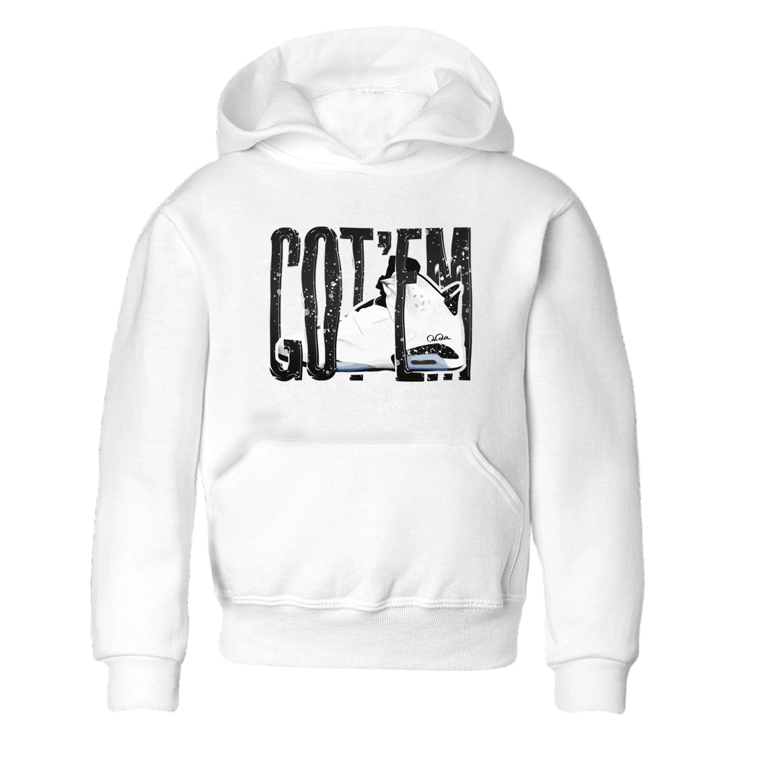 AJ6 White Black shirts to match jordans Wiggling Gotem sneaker match tees Air Jordan 6 White Black Drip Gear Zone streetwear brand Baby and Youth White 2 cotton tee