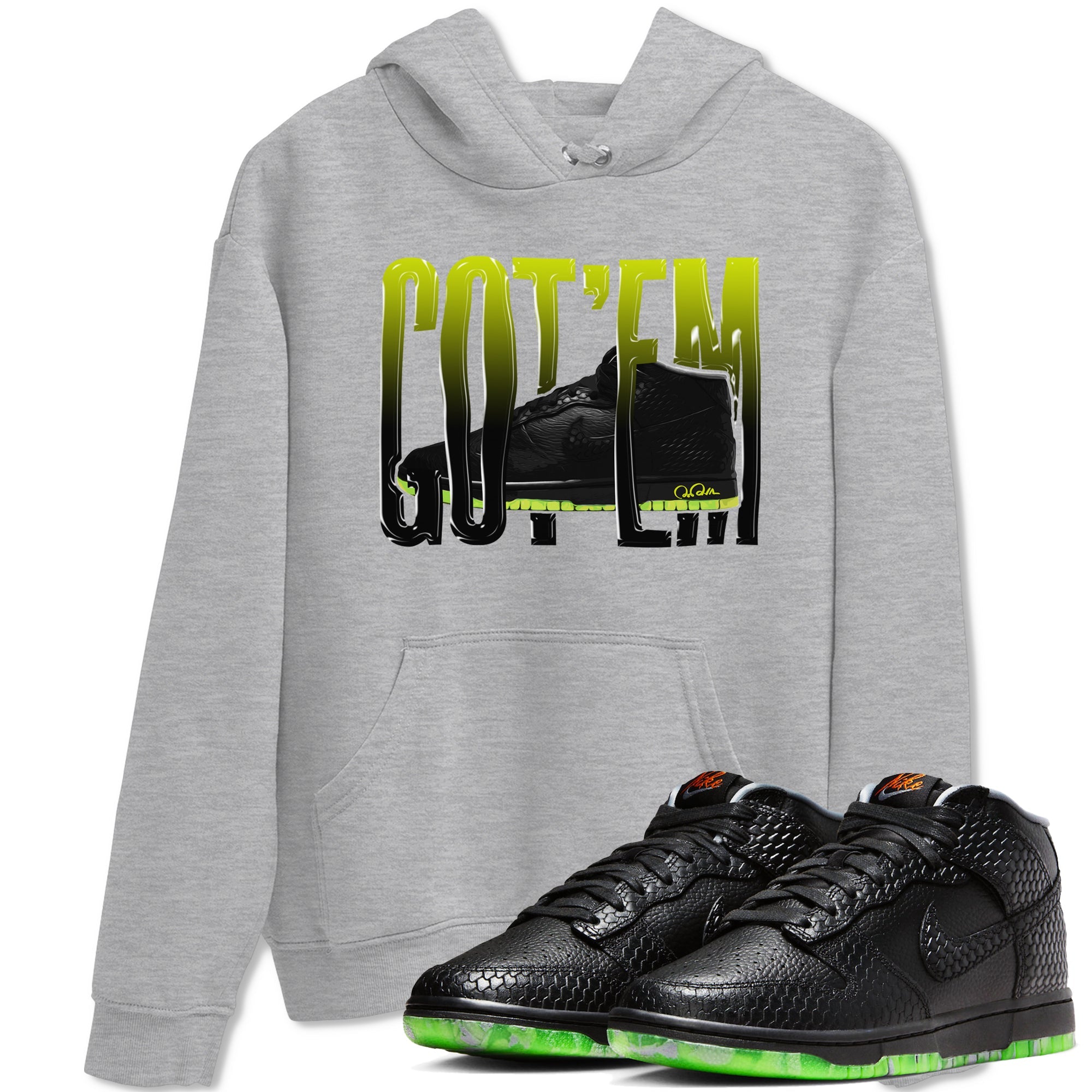 Dunk Halloween shirt to match jordans Wiggling Gotem sneaker tees halloween horror nights Nike Dunk Halloween Drip Gear Zone Unisex Heather Grey 1 T-Shirt