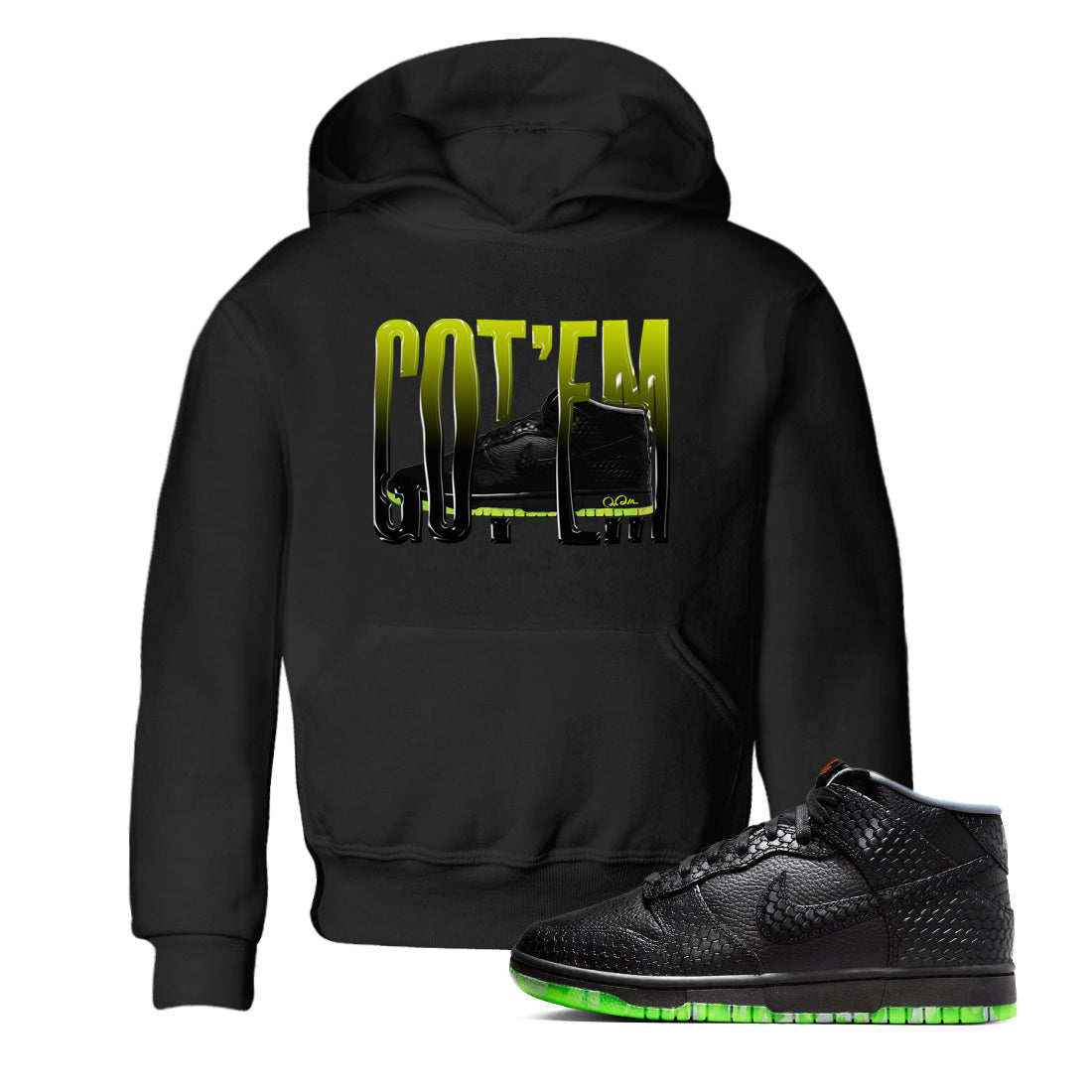 Dunk Halloween shirt to match jordans Wiggling Gotem sneaker tees halloween horror nights Nike Dunk Halloween Drip Gear Zone Baby Toddler Black 1 T-Shirt