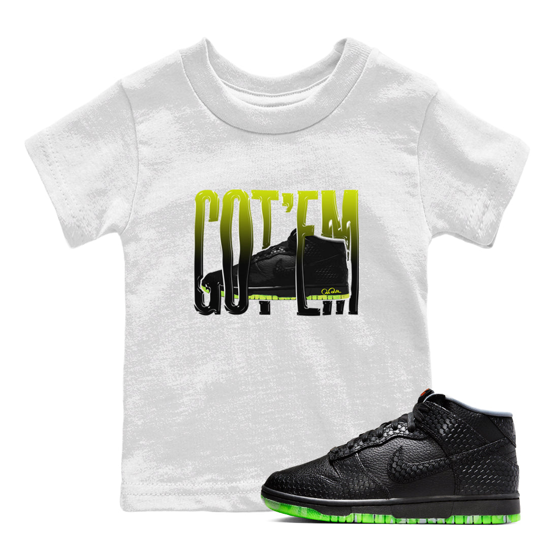 Dunk Halloween shirt to match jordans Wiggling Gotem sneaker tees halloween horror nights Nike Dunk Halloween Drip Gear Zone Baby Toddler White 1 T-Shirt