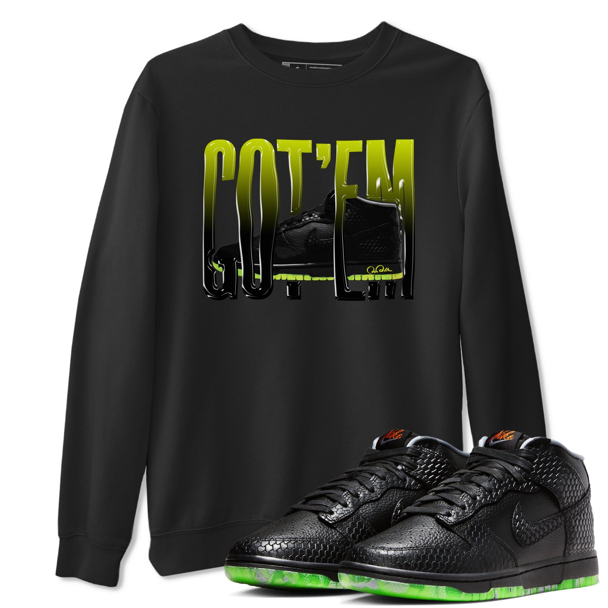 Dunk Halloween shirt to match jordans Wiggling Gotem sneaker tees halloween horror nights Nike Dunk Halloween Drip Gear Zone Unisex Black 1 T-Shirt
